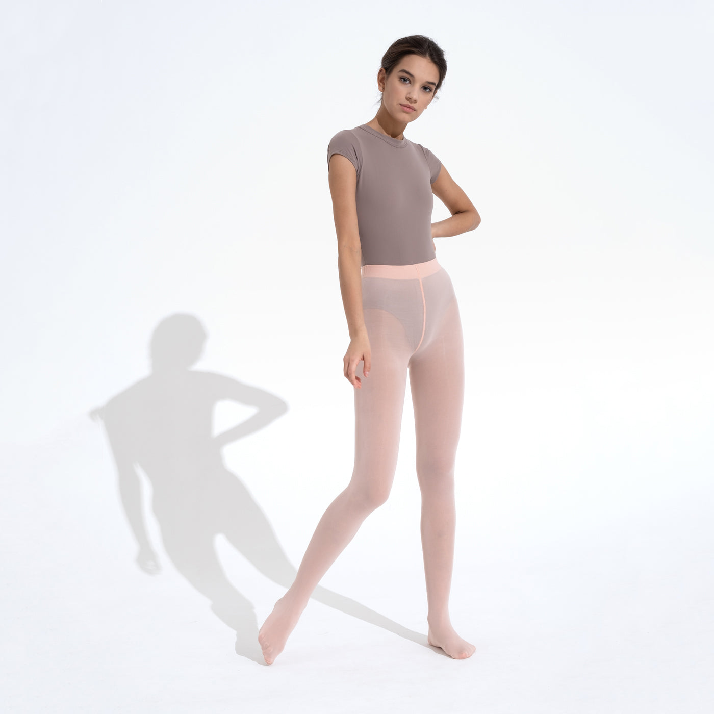 Girls Pink Ballet Tights(0052/1/light pink)