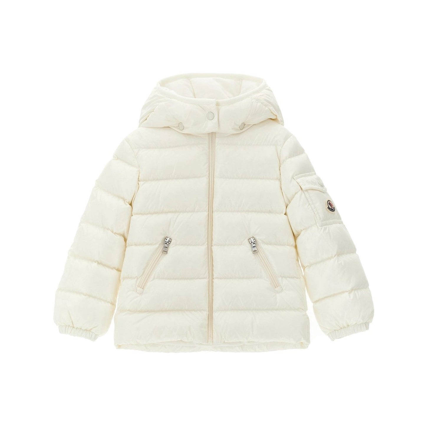 Baby Girls White "BADY" Padded Down Jacket