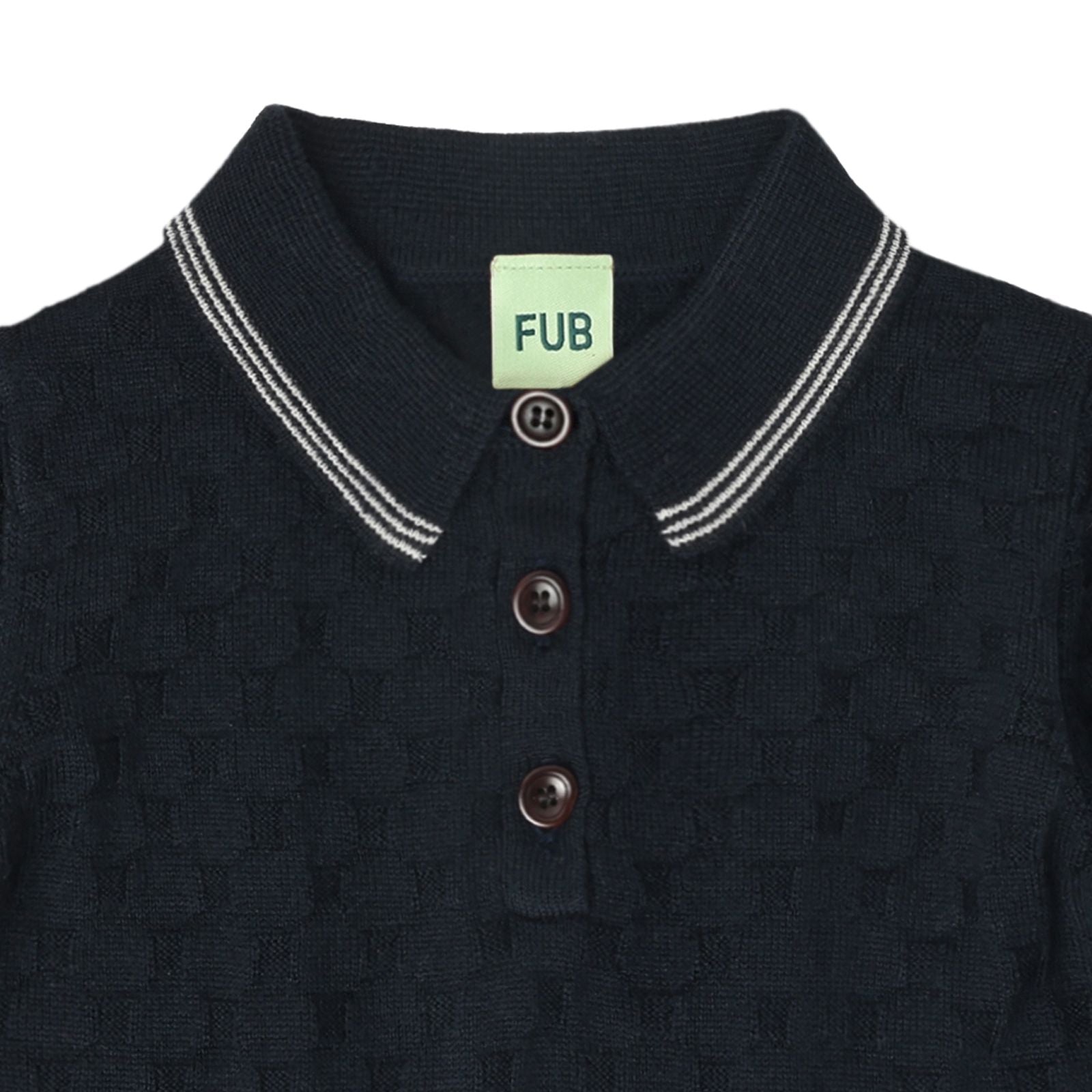 Boys & Girls Dark Navy Wool Polo Shirt