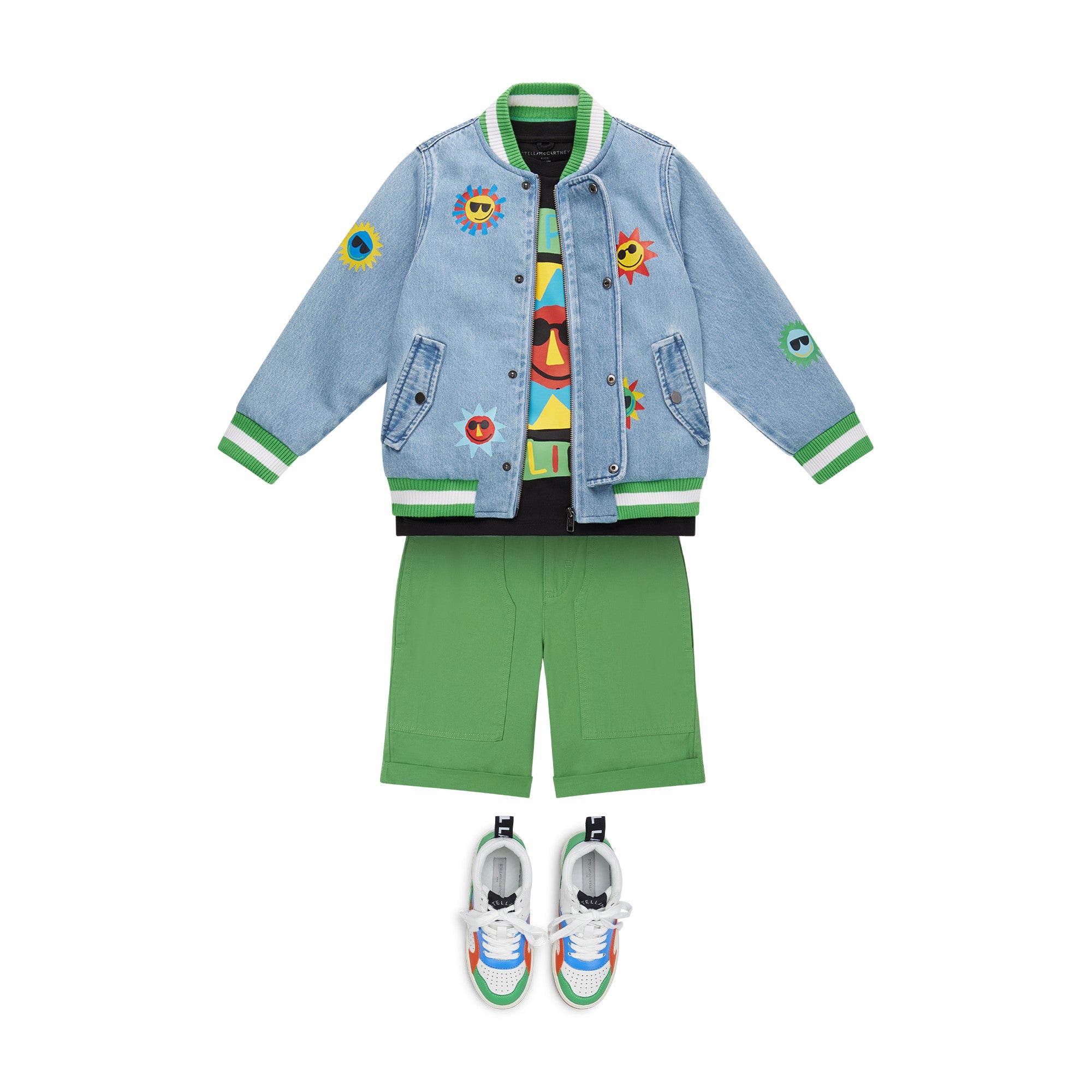 Boys Black Logo Cotton T-Shirt