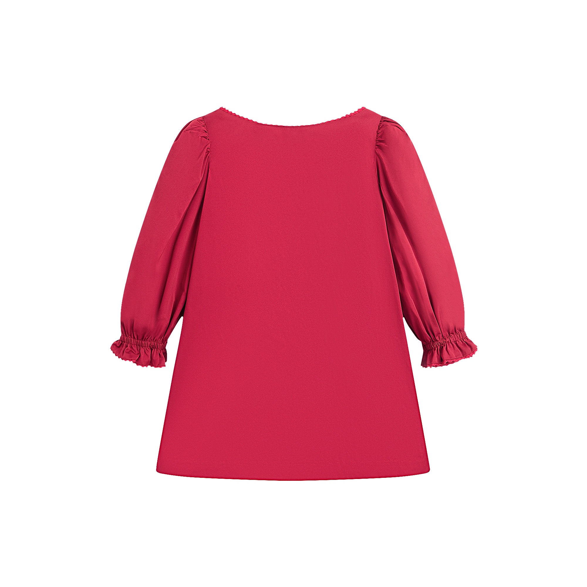 Girls Red Bow Dress