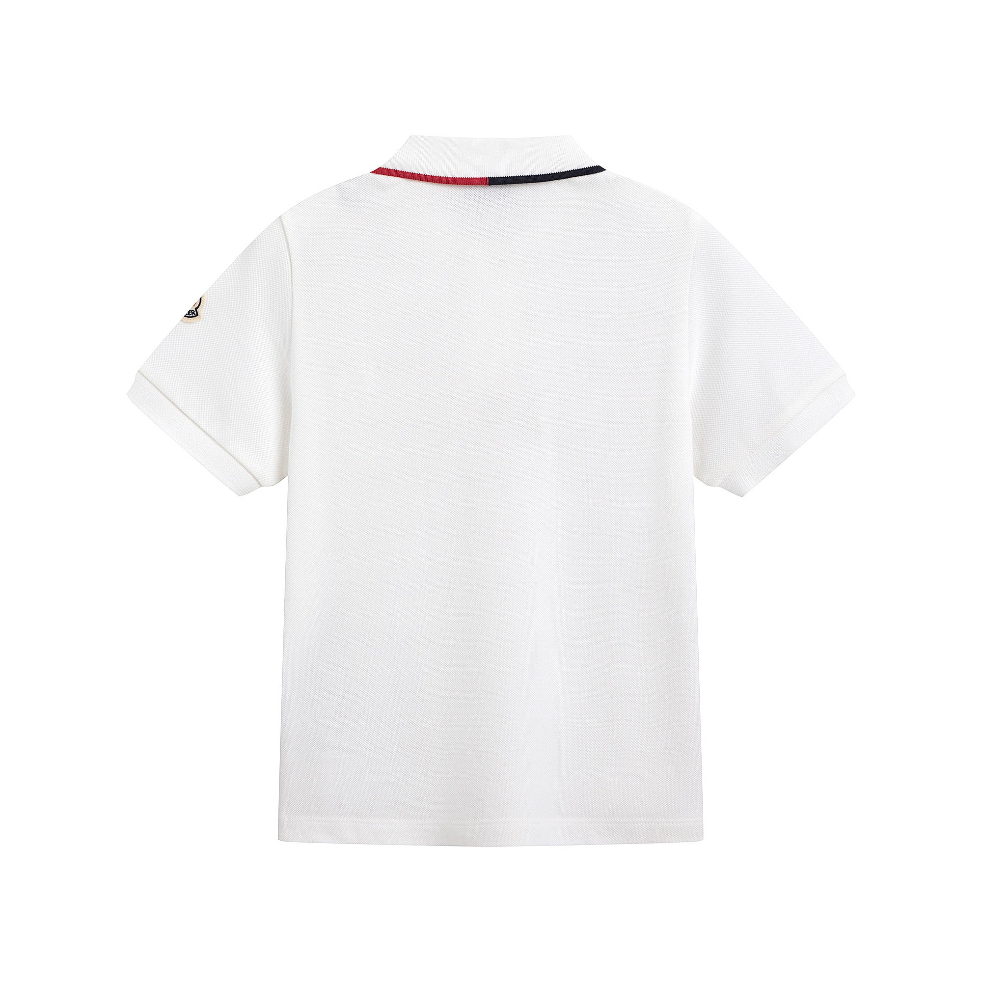 Boys White Cotton Polo Shirt