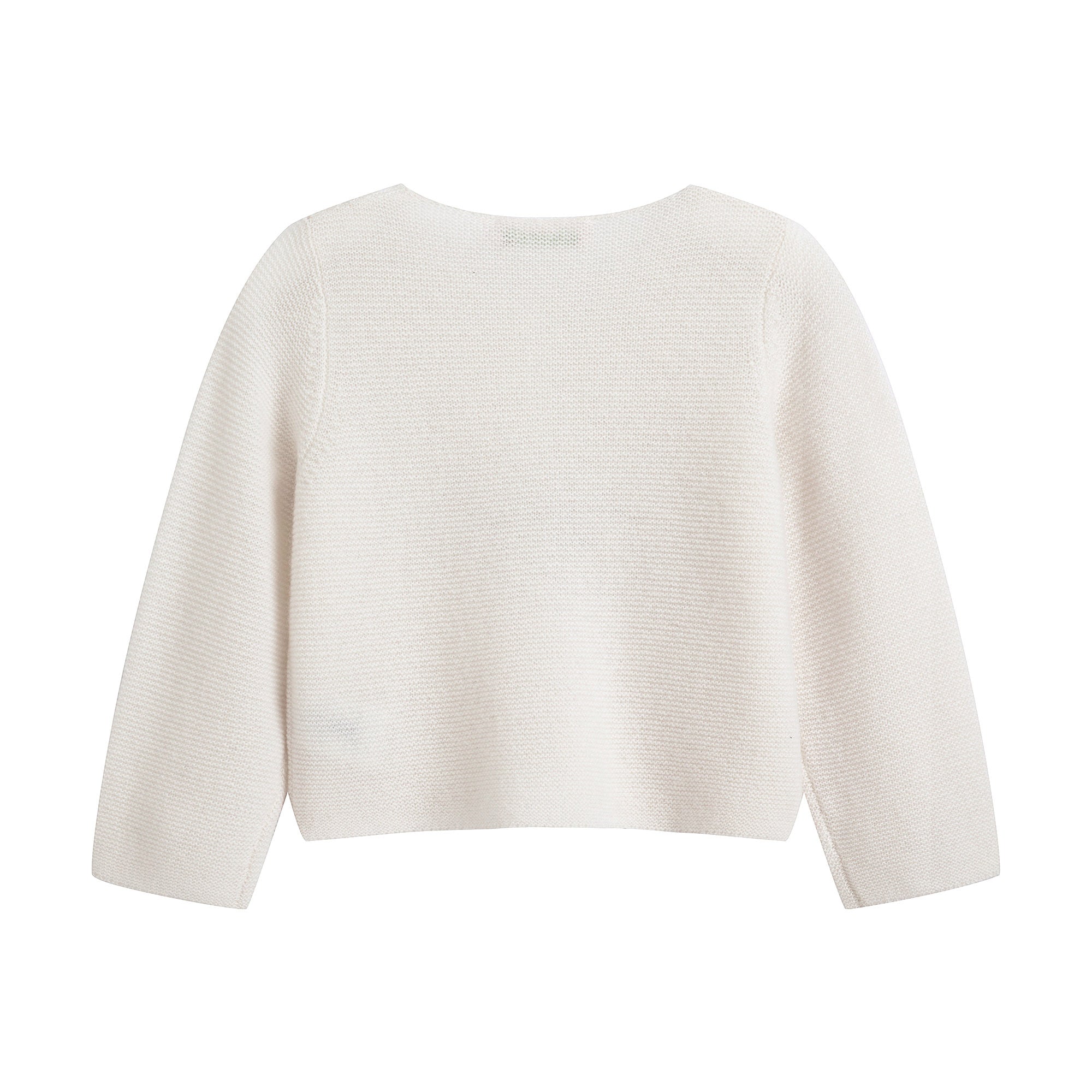 Gilet en cachemire blanc pour bébés filles