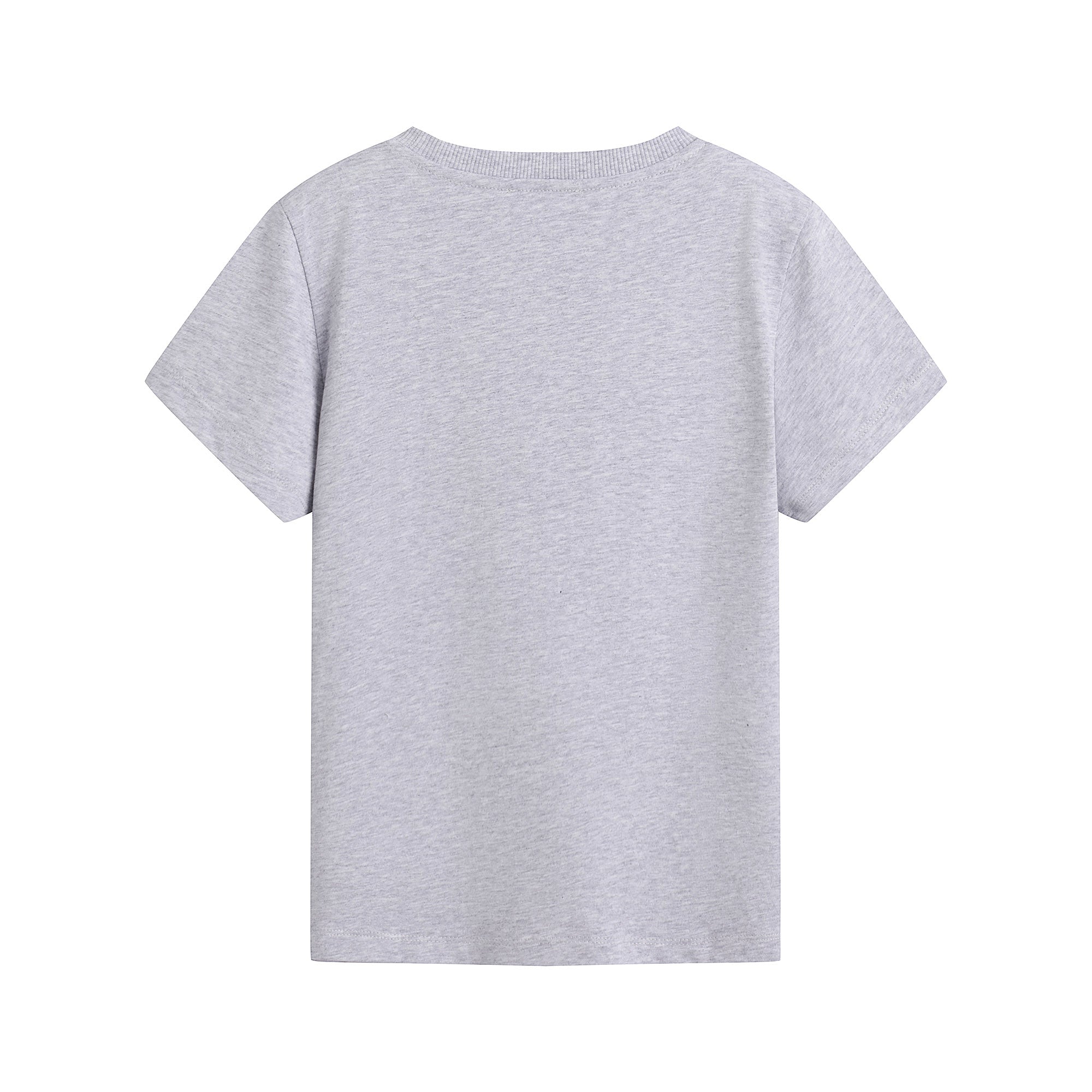 Boys & Girls Grey Cotton T-Shirt