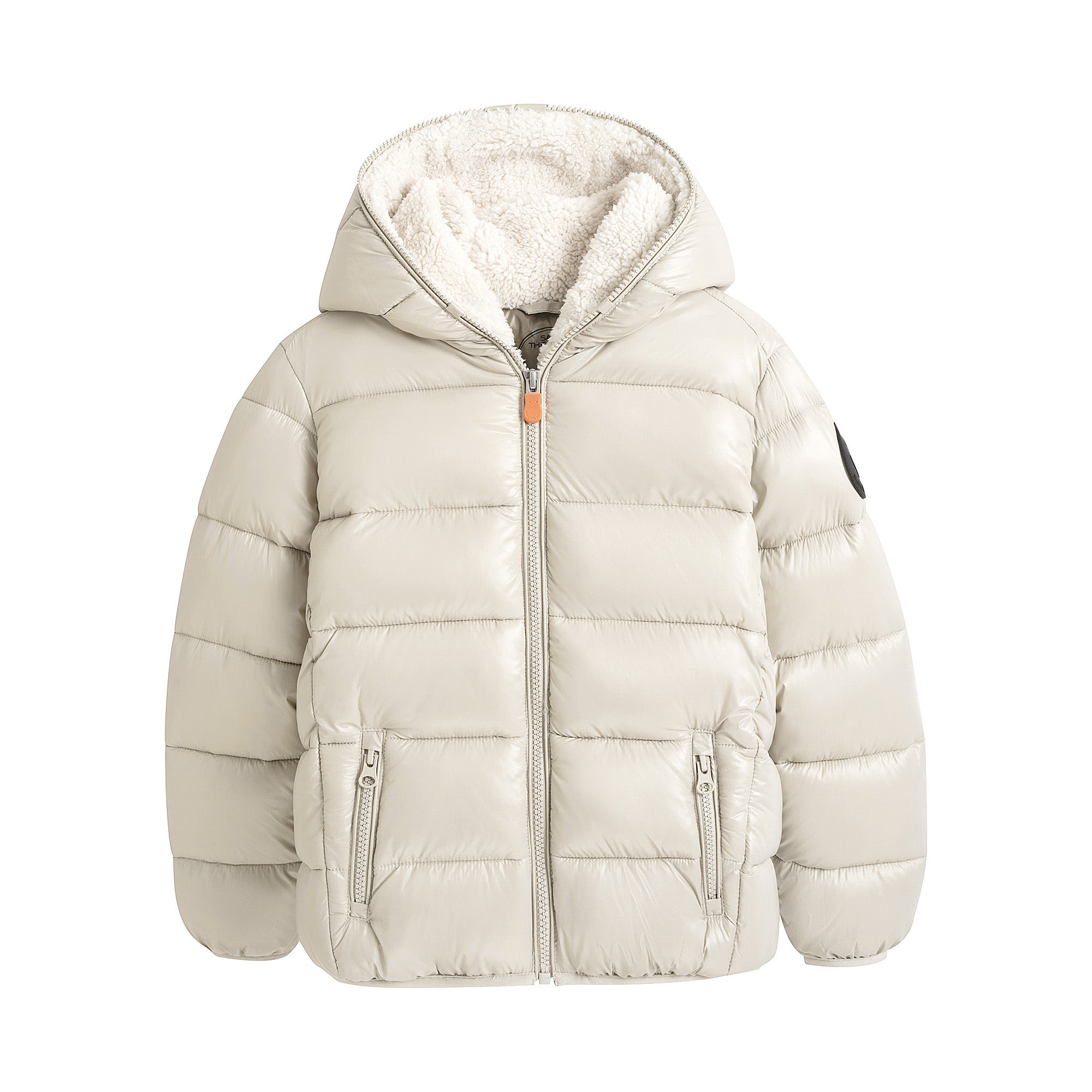 Boys & Girls Beige Padded Jacket