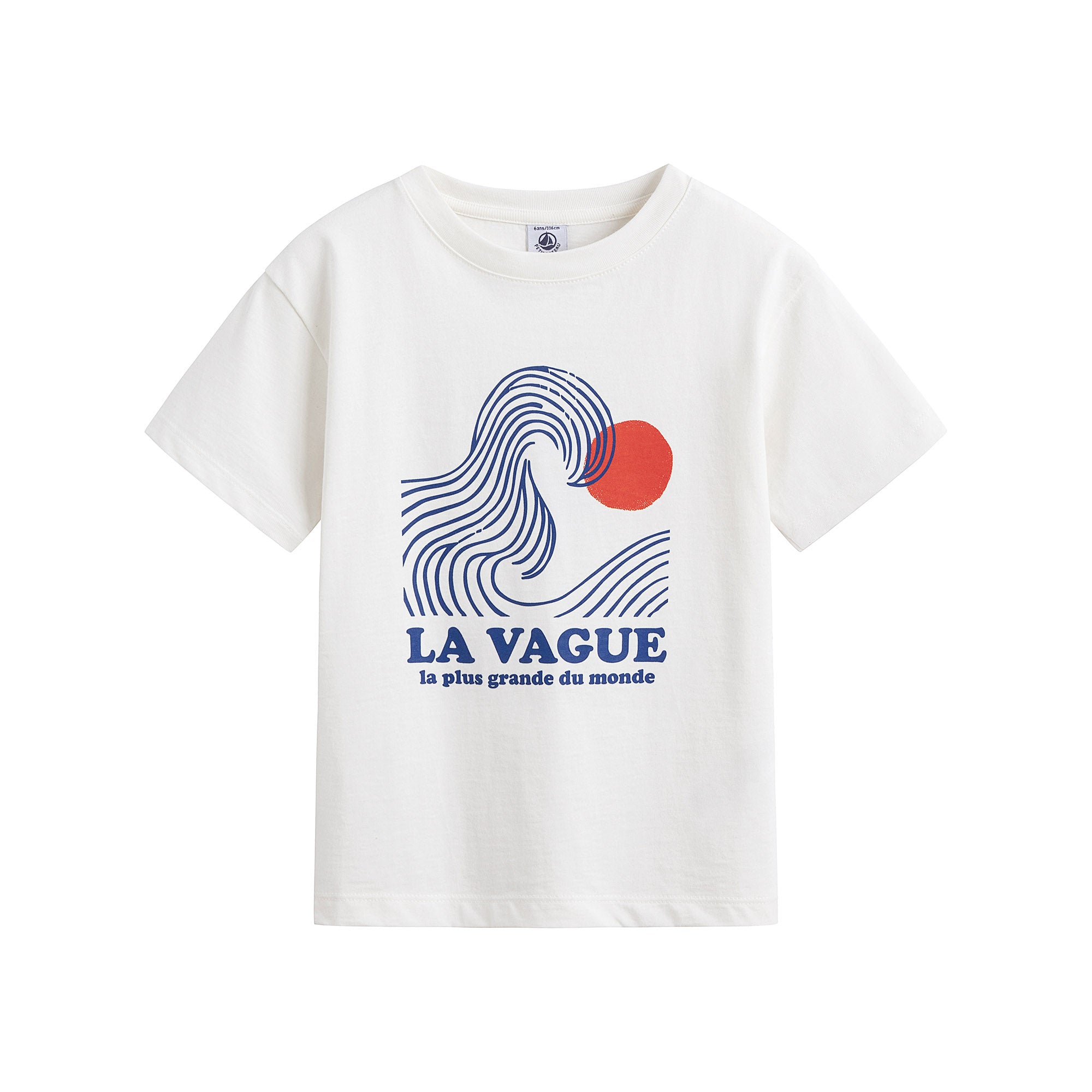 Boys & Girls White Printed Cotton T-Shirt