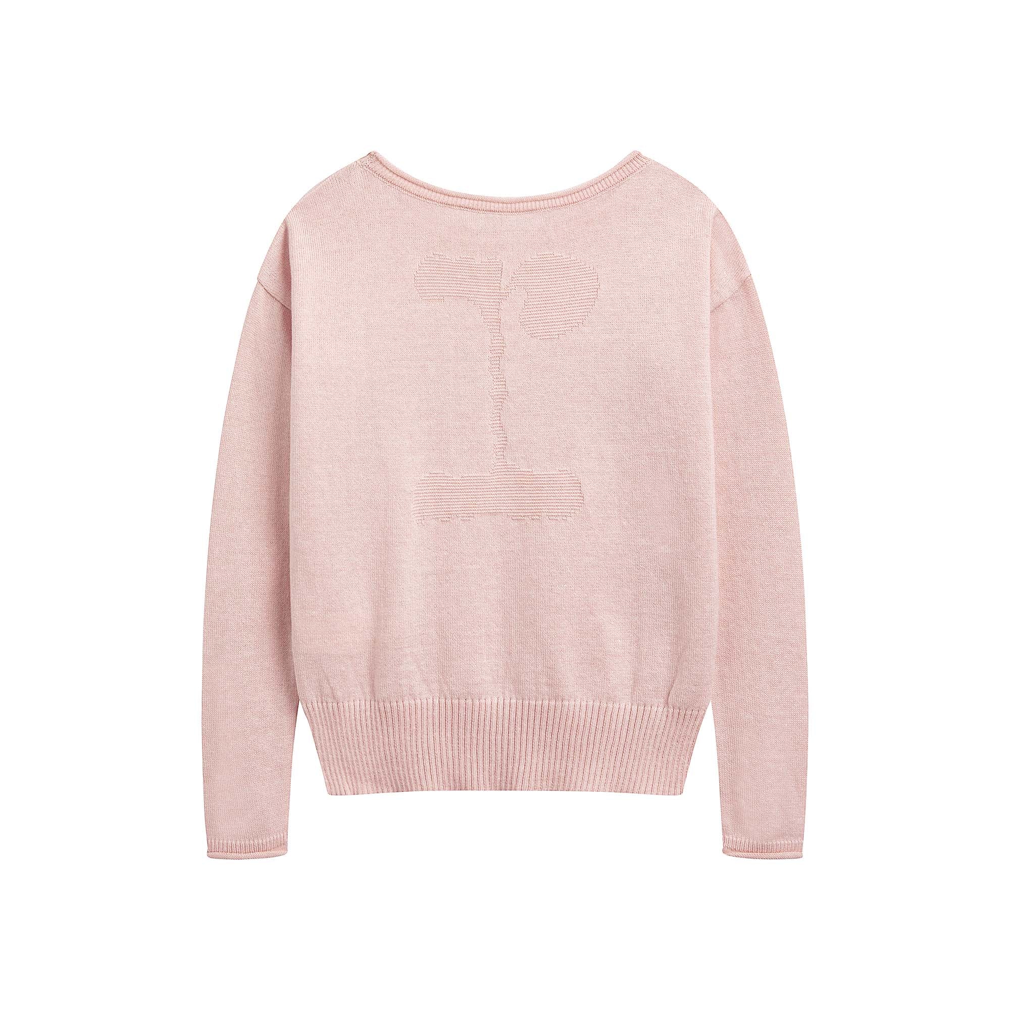 Girls Light Pink Ballet Sweater(DE674/047)