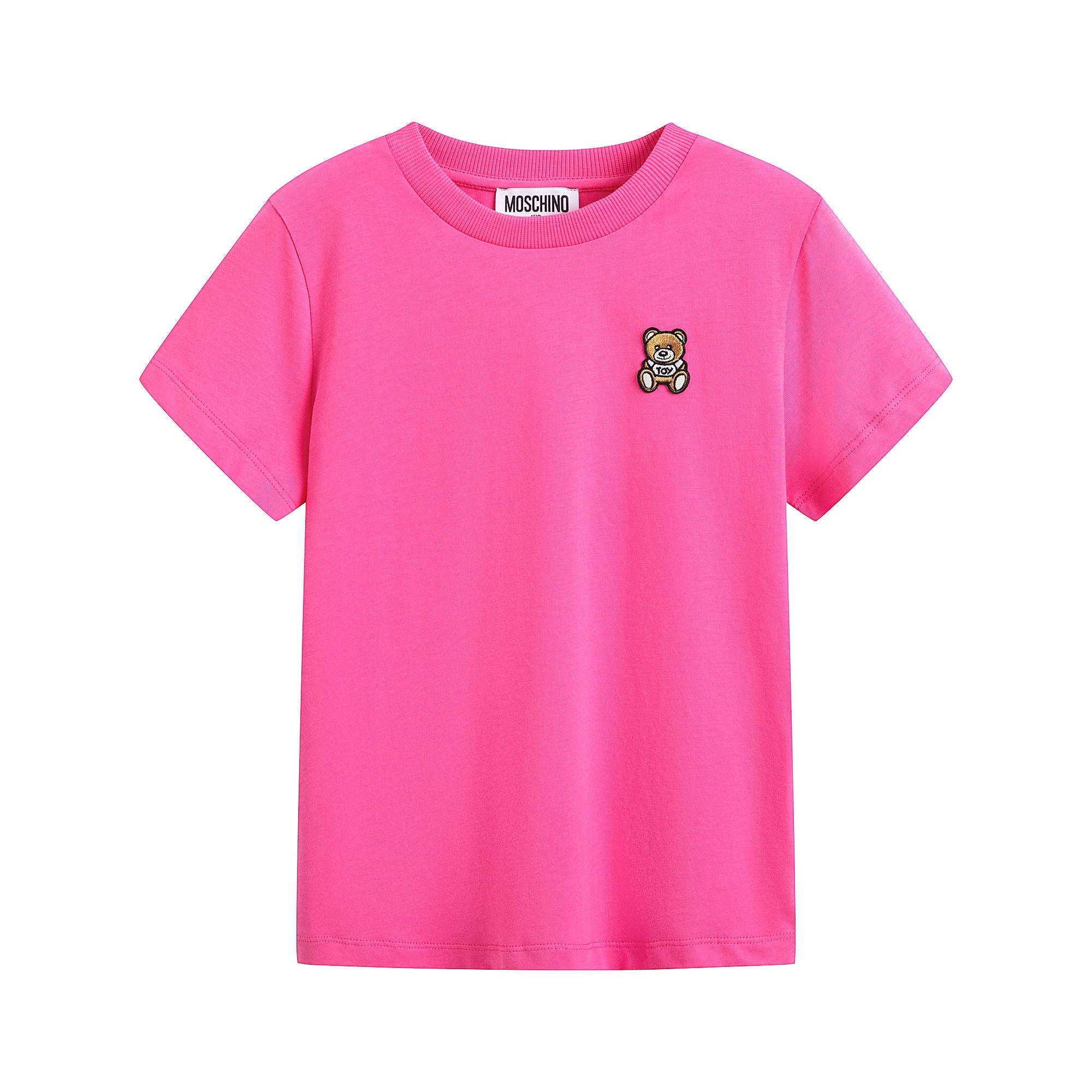 Boys & Girls Bright Pink Cotton T-Shirt