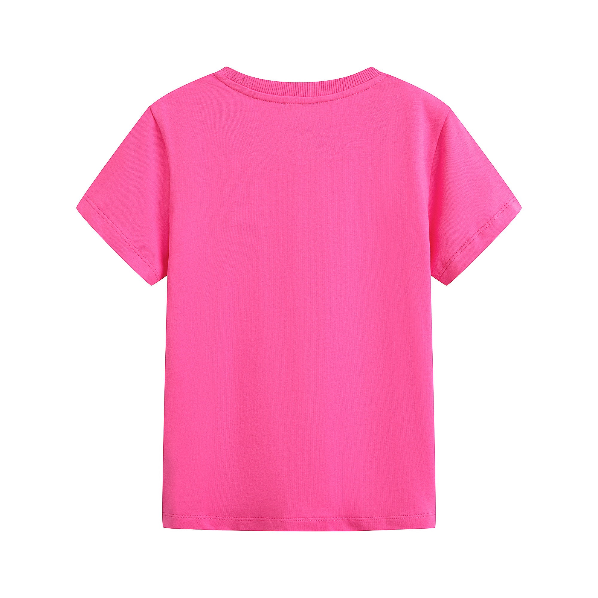 Boys & Girls Bright Pink Cotton T-Shirt