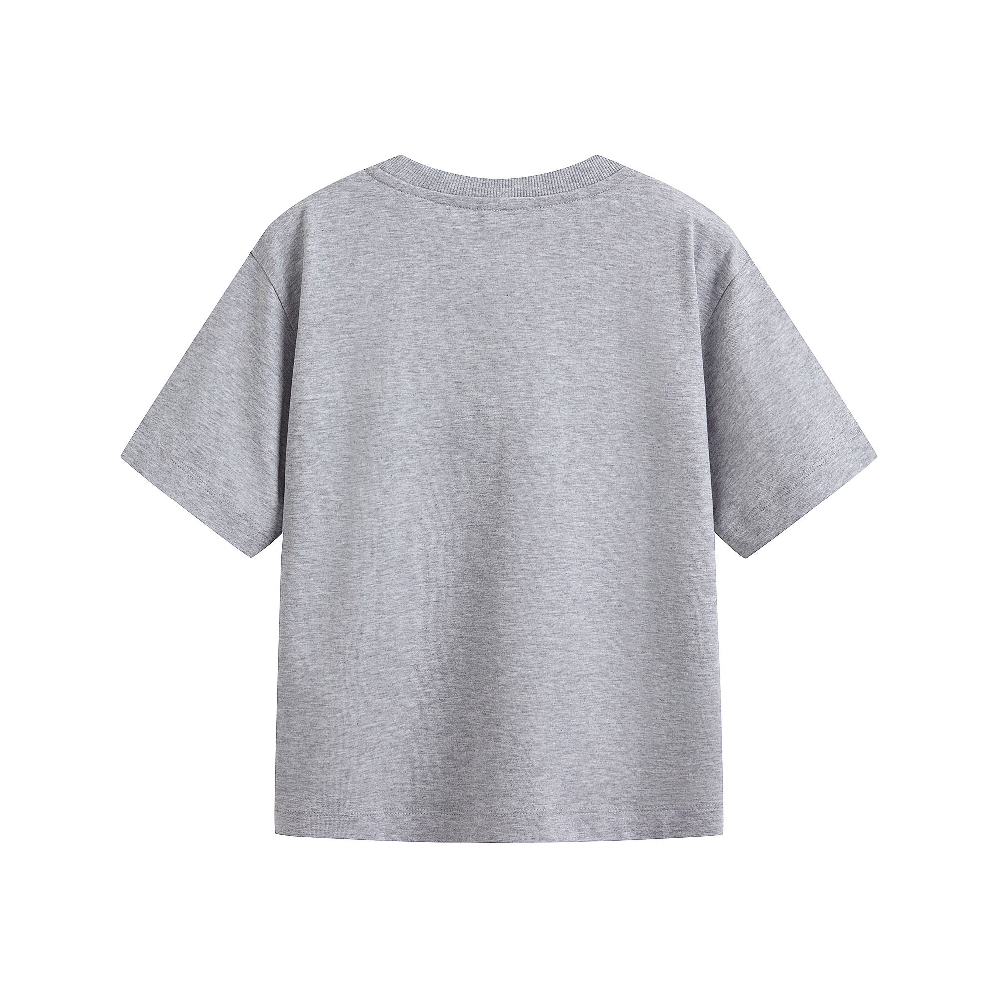 Boys Grey Cotton T-Shirt