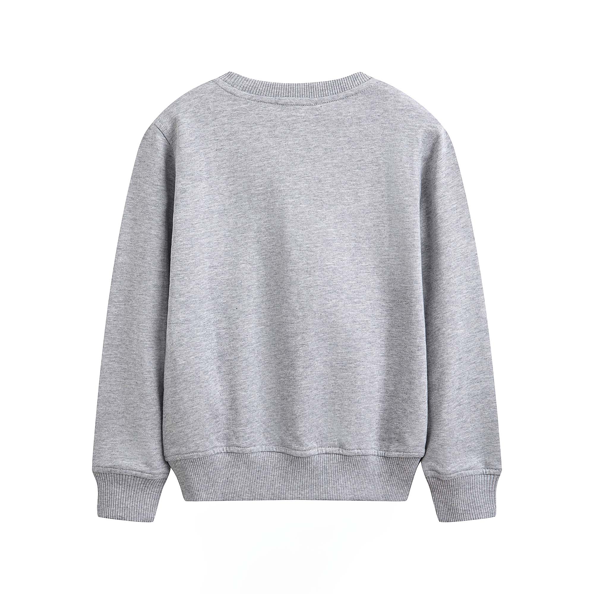 Boys & Girls Grey Printed Cotton Sweatshirt