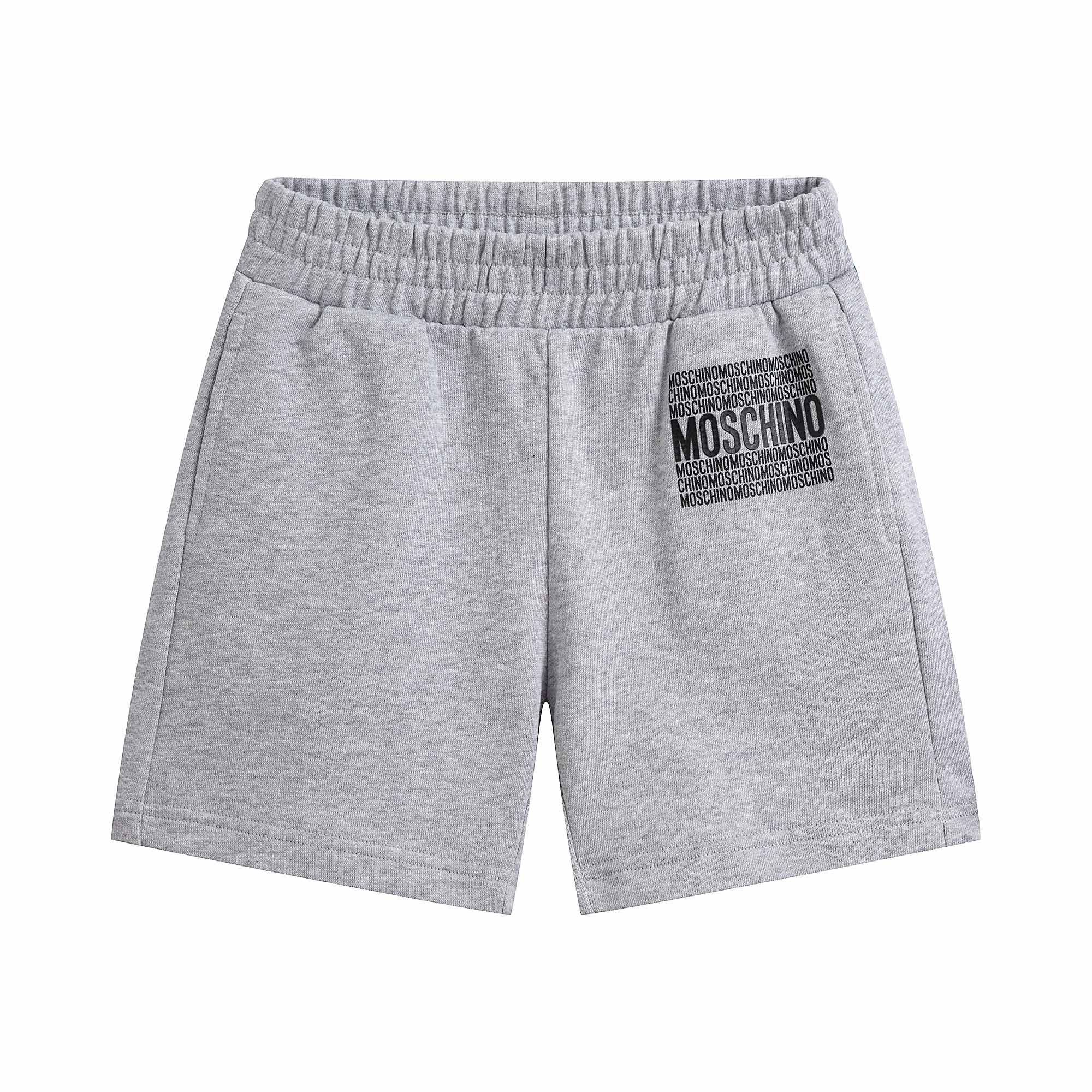 Boys Grey Cotton Shorts