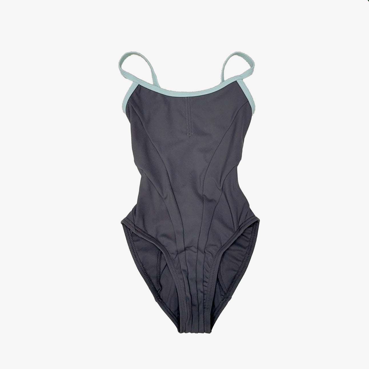 Luna 6-Stripe Leotard Grey Mint Line