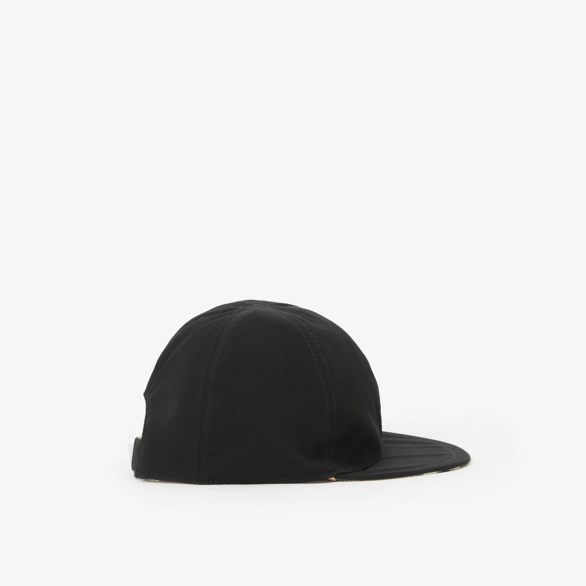 Casquette réversible à carreaux beige pour garçons et filles