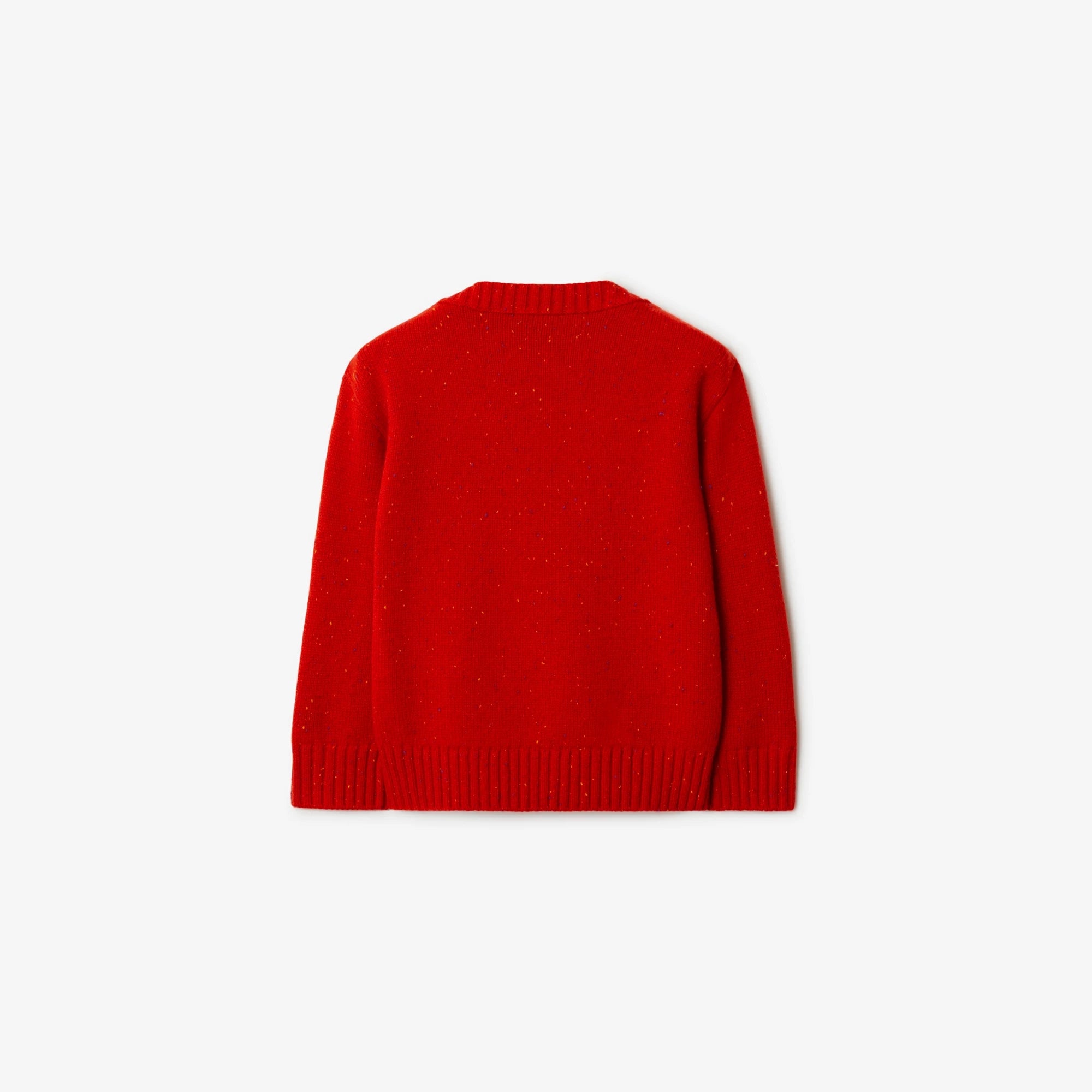 Boys & Girls Red Jacquard Wool Sweater