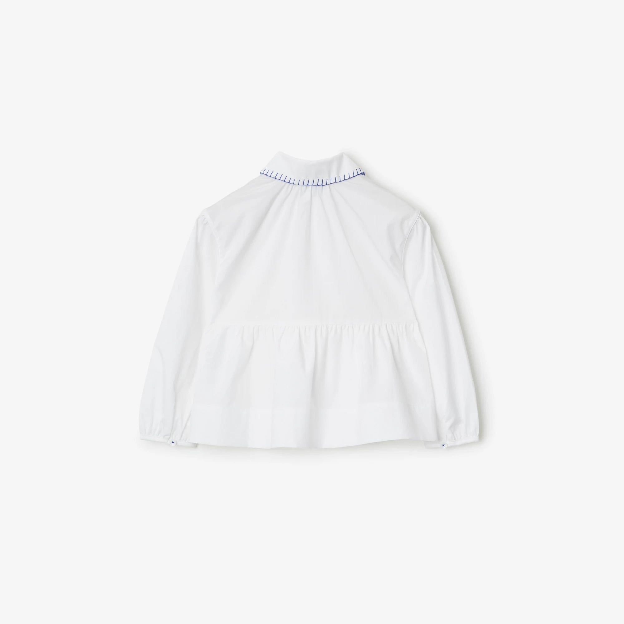 Girls White Cotton Shirt