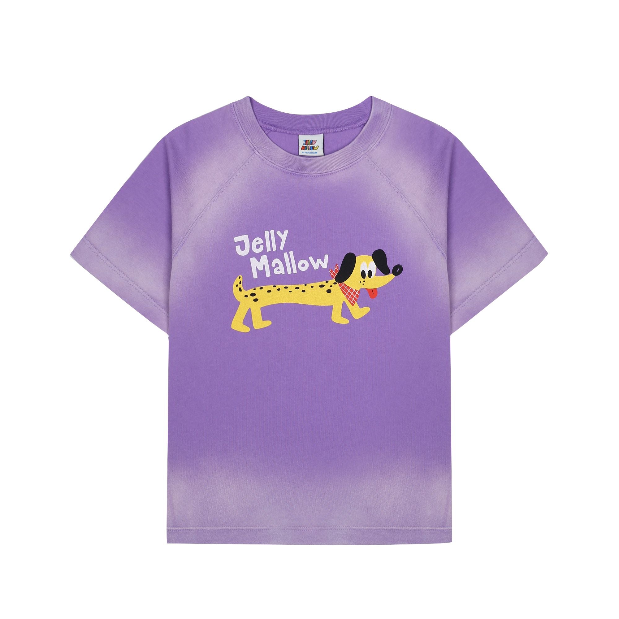 Boys & Girls Purple Printed Cotton T-Shirt