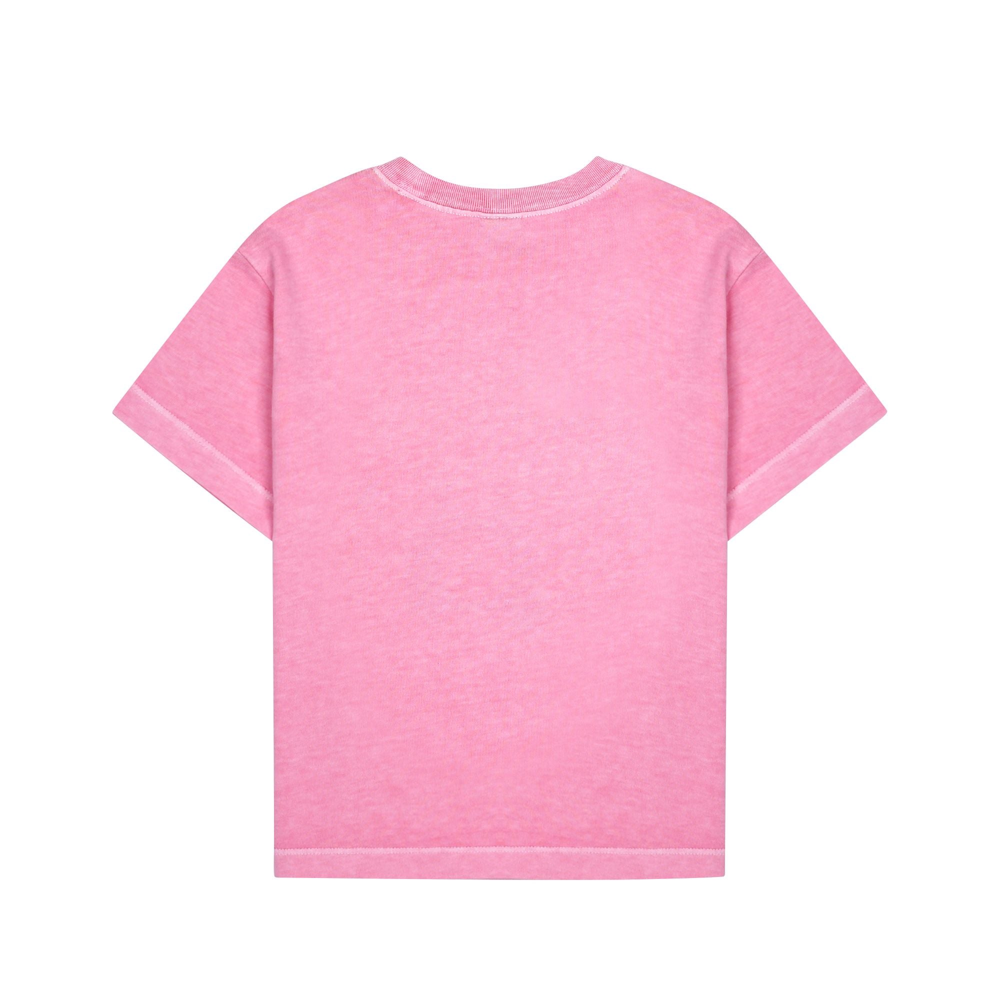 Boys & Girls Pink Printed Cotton T-Shirt