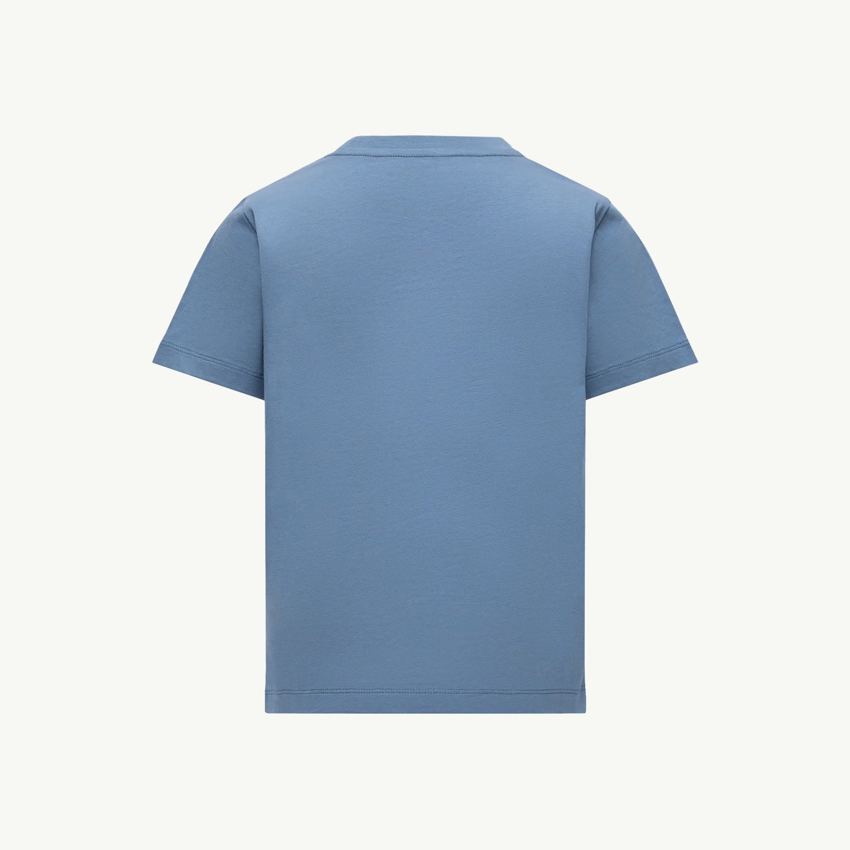 Boys Blue Logo Cotton T-Shirt