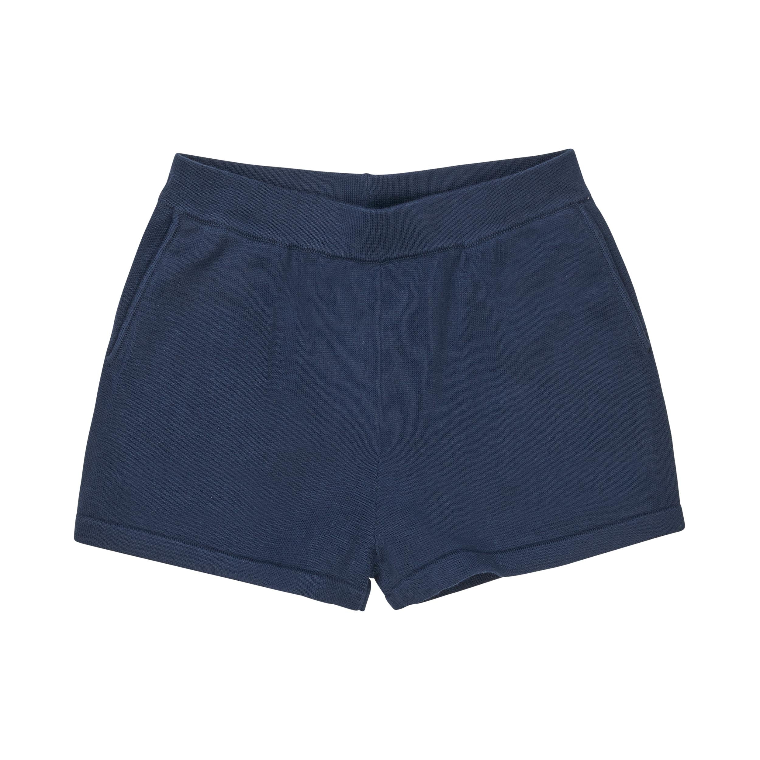 Boys & Girls Dark Blue Cotton Shorts