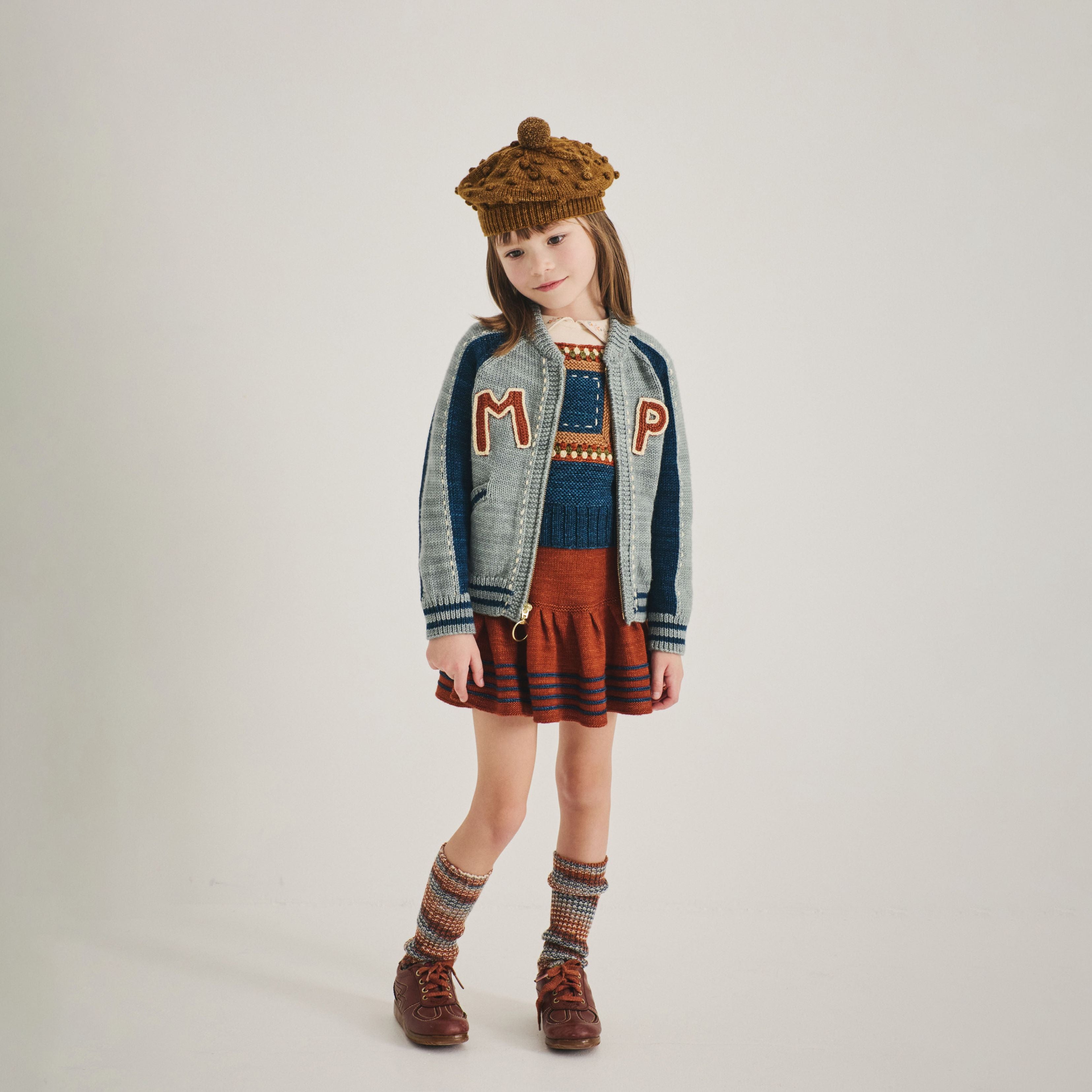 Veste en laine bleu ciel pour garçons et filles