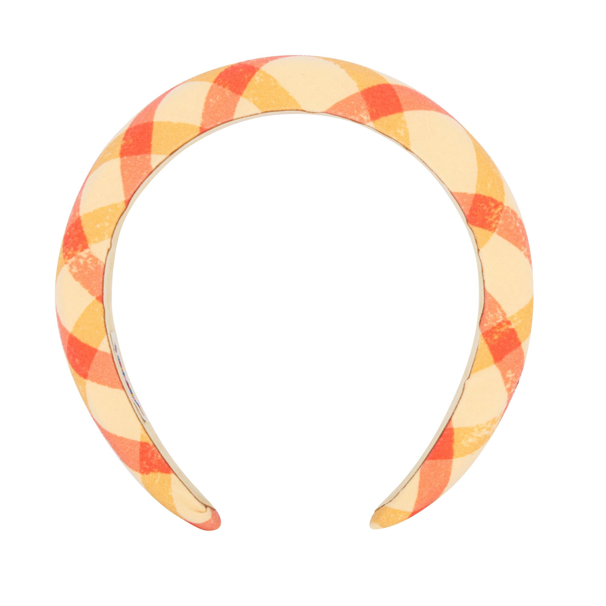 Girls Yellow Check Headband