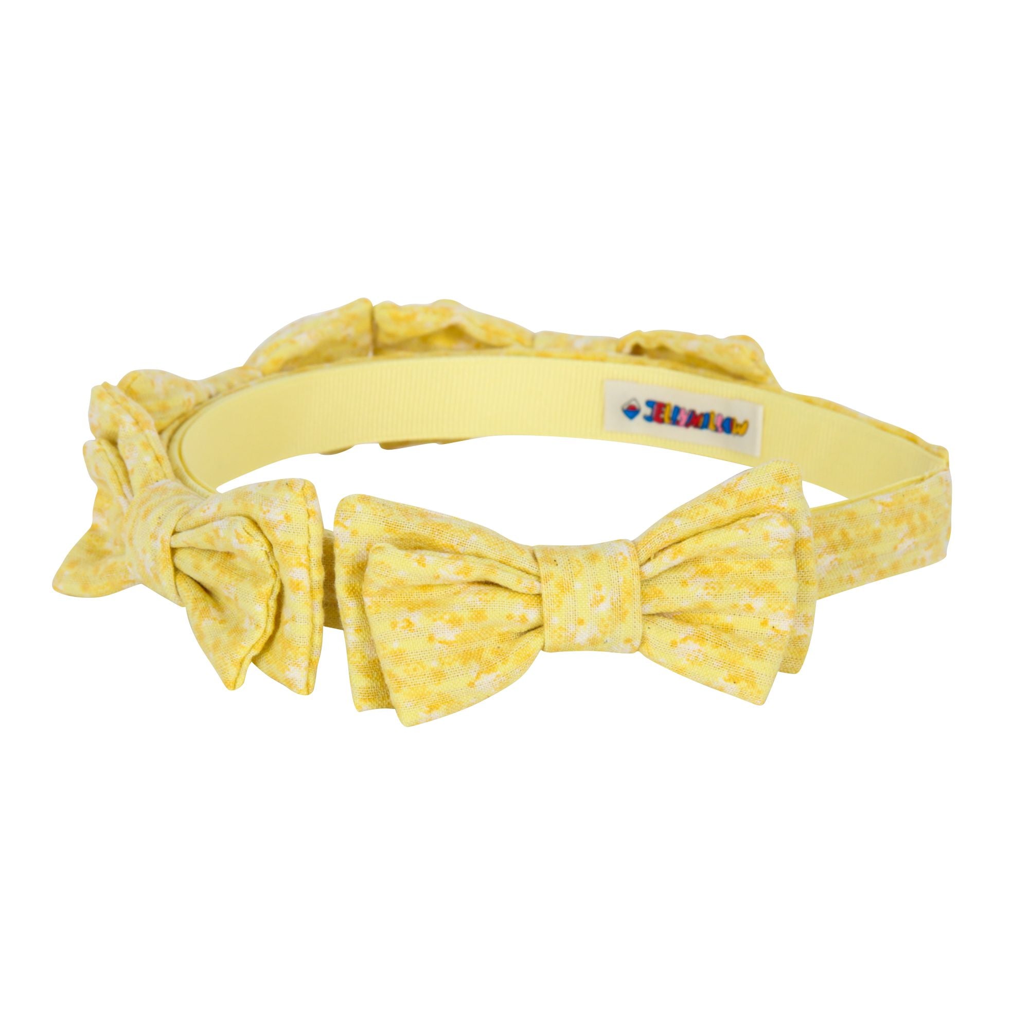 Girls Yellow Bow Headband