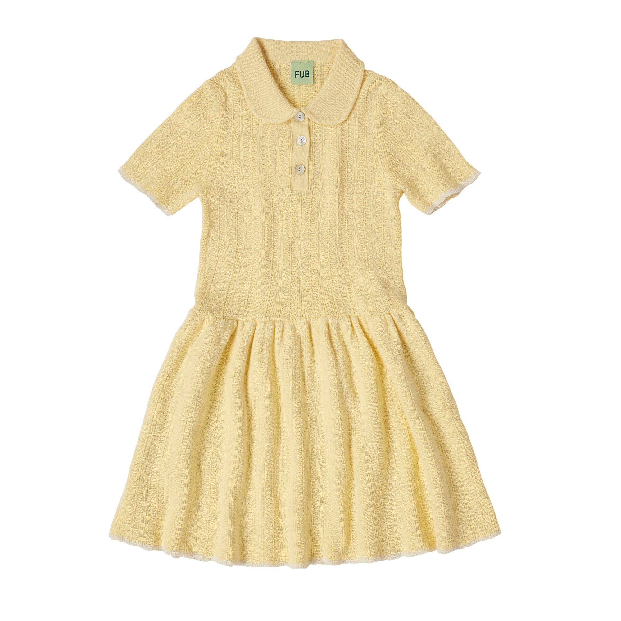 Girls Yellow Cotton Dress