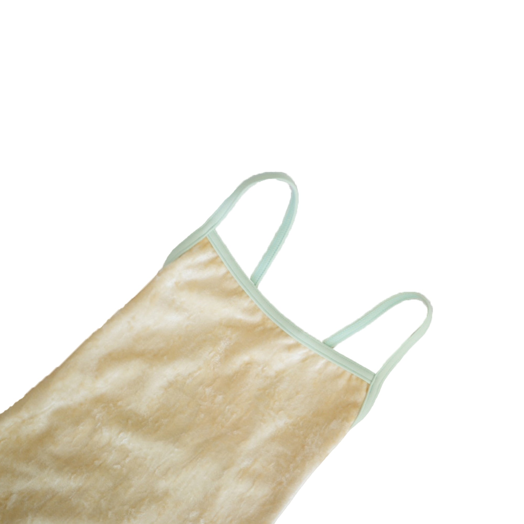 Girls Yellow "Daniela/CV-Vanilla/T-Pistachio" Velvet Ballet Onesies