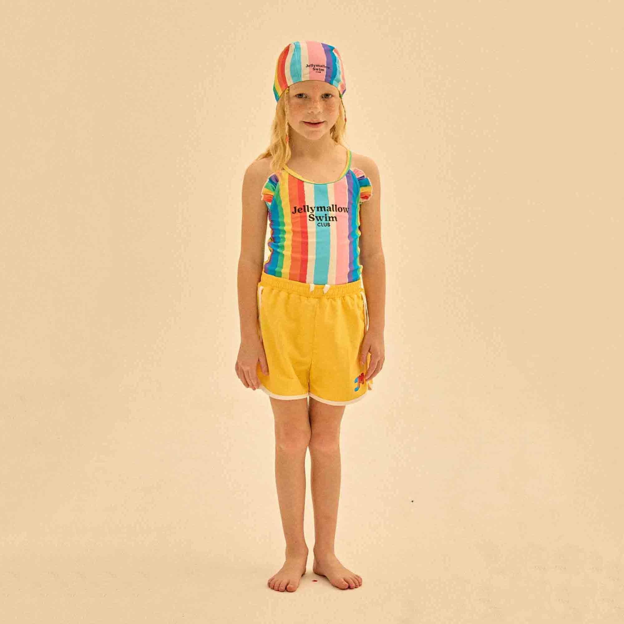 Ensemble maillot de bain à rayures colorées pour filles (lot de 2)
