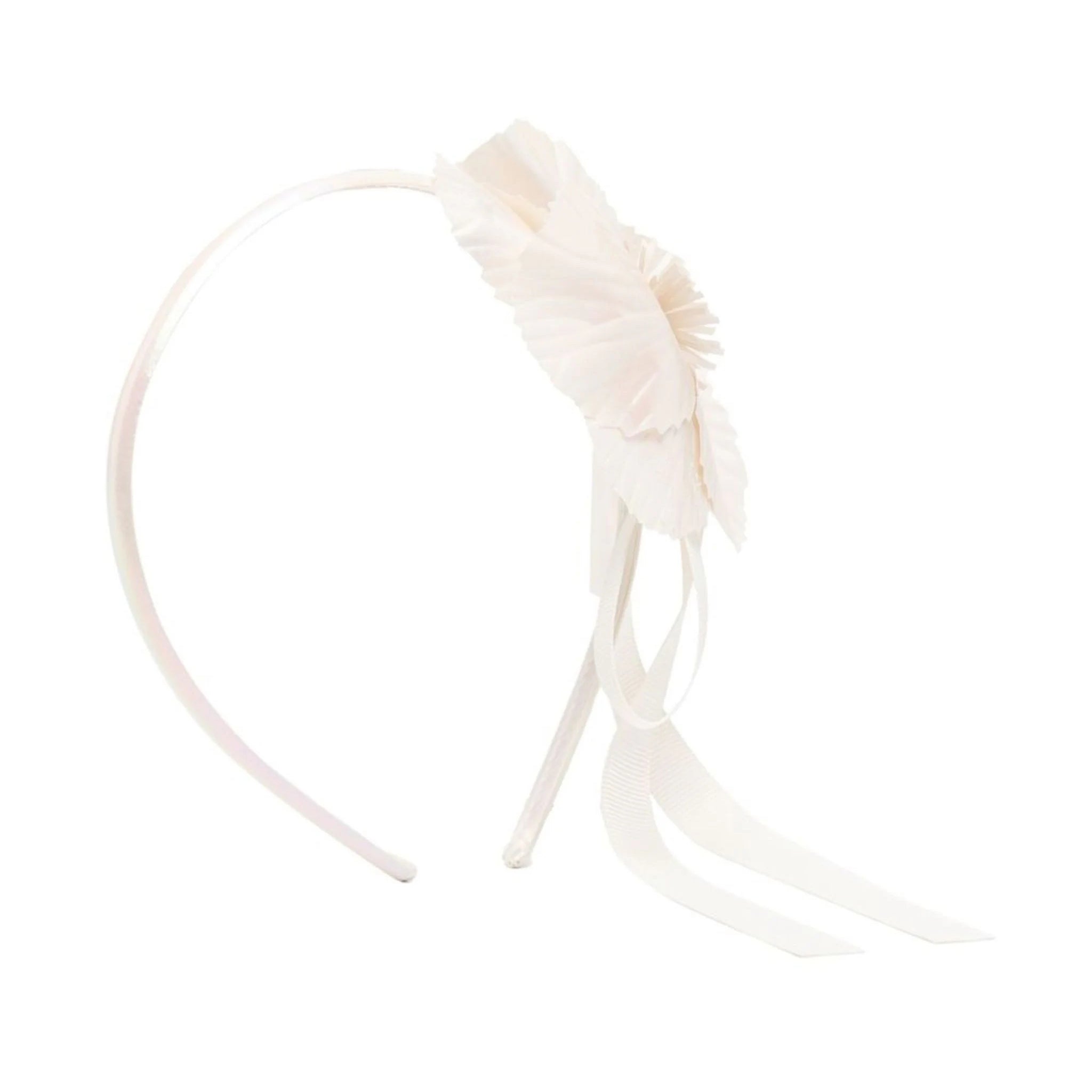 Girls Perle White Flower Headband