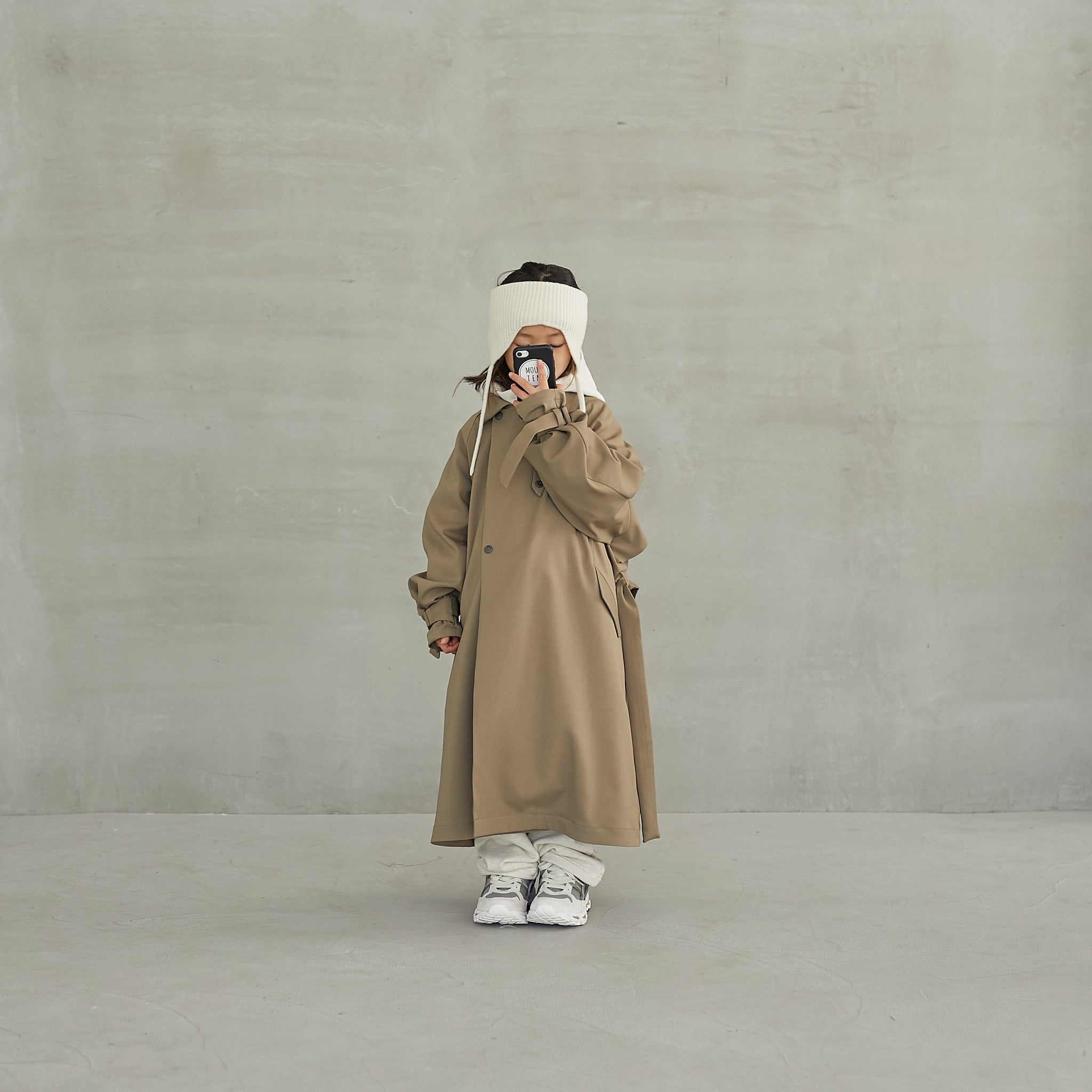 Boys & Girls White Wool Neck Warmer