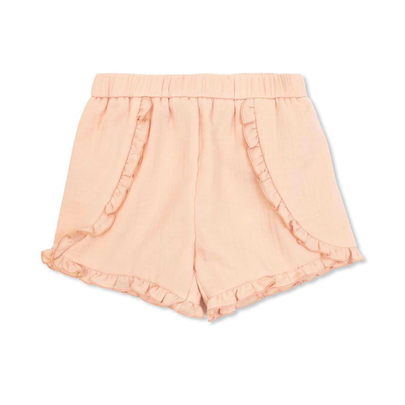 Baby Girls Pink Cotton Shorts