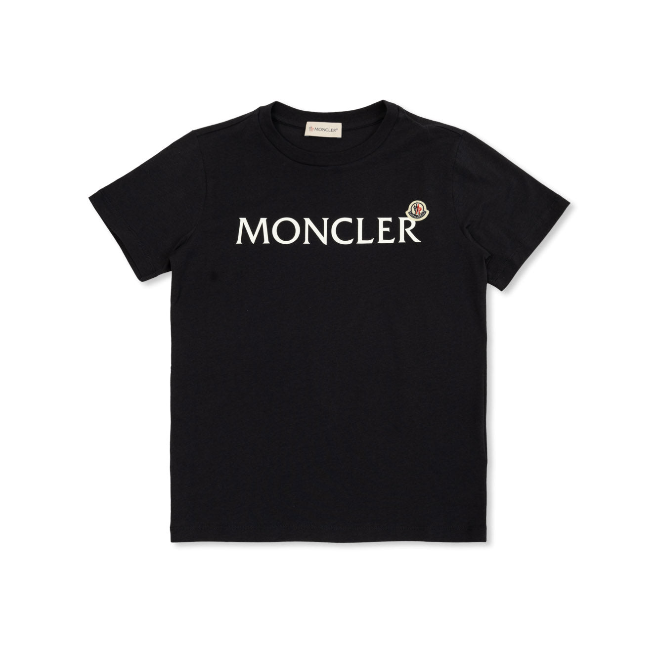 Boys Navy Logo Cotton T-Shirt