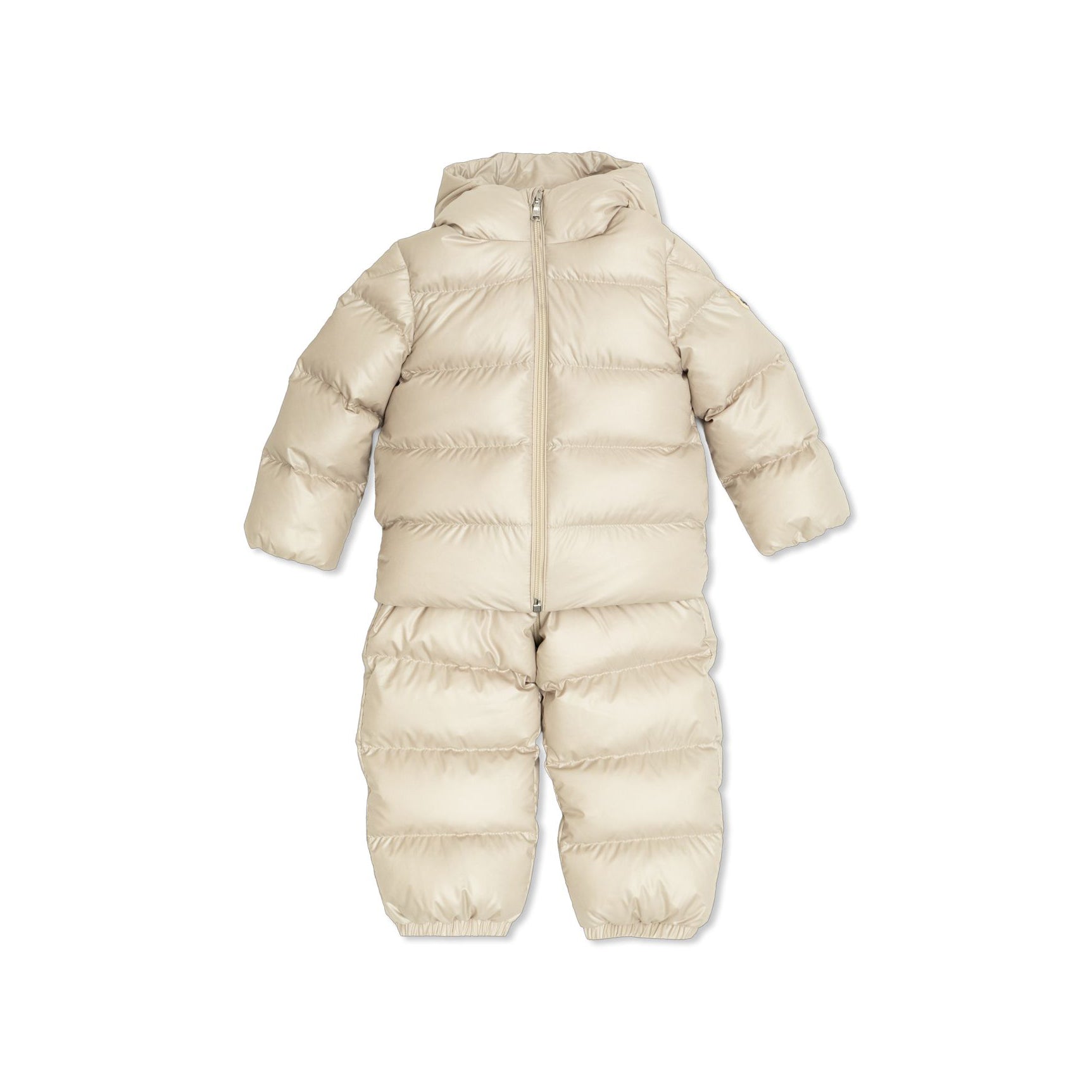 Baby Boys & Girls Light Beige Padded Down Set