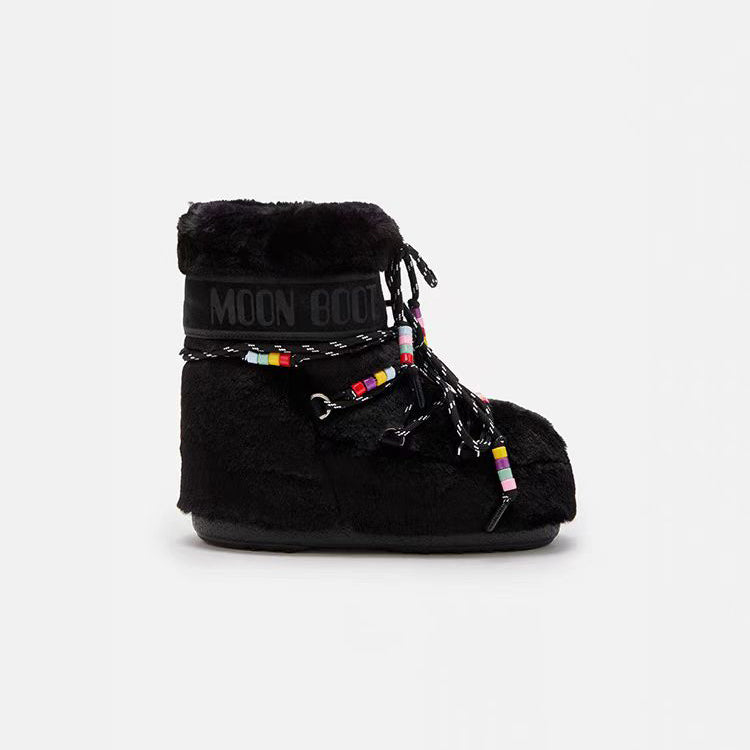 Women Black "ICON LOW" Boots