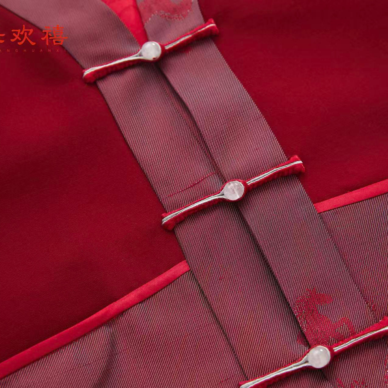 Veste chinoise rouge "Champion à cheval" pour enfants
