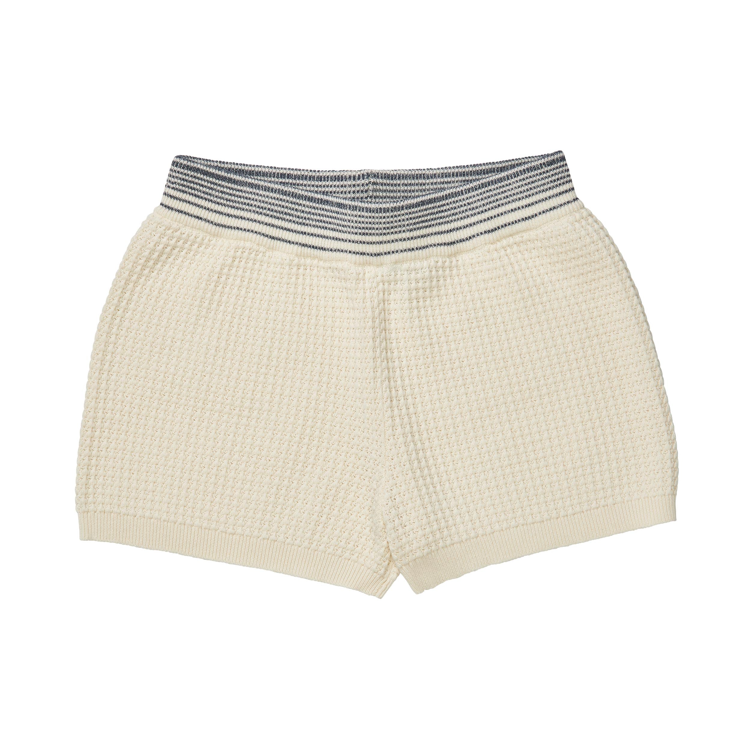 Boys & Girls White Cotton Shorts