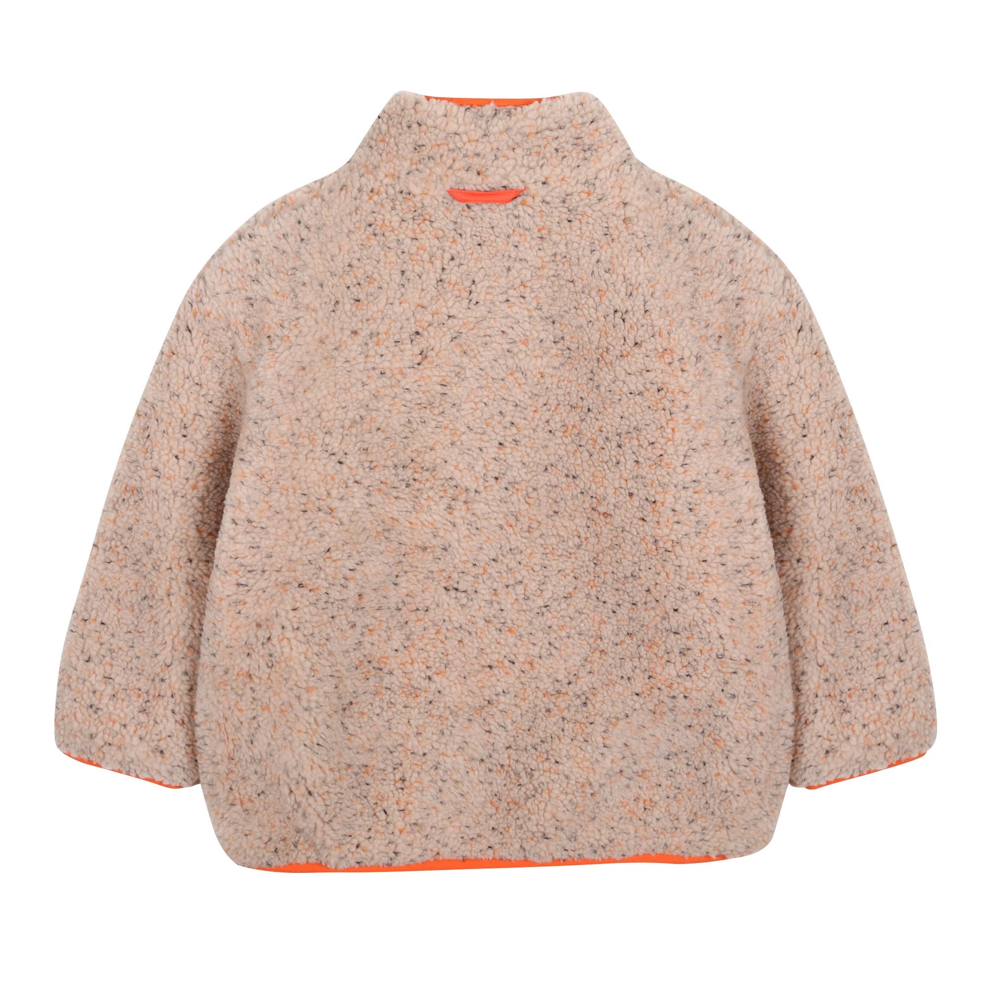 Boys & Girls Beige Fleece Padded Jacket