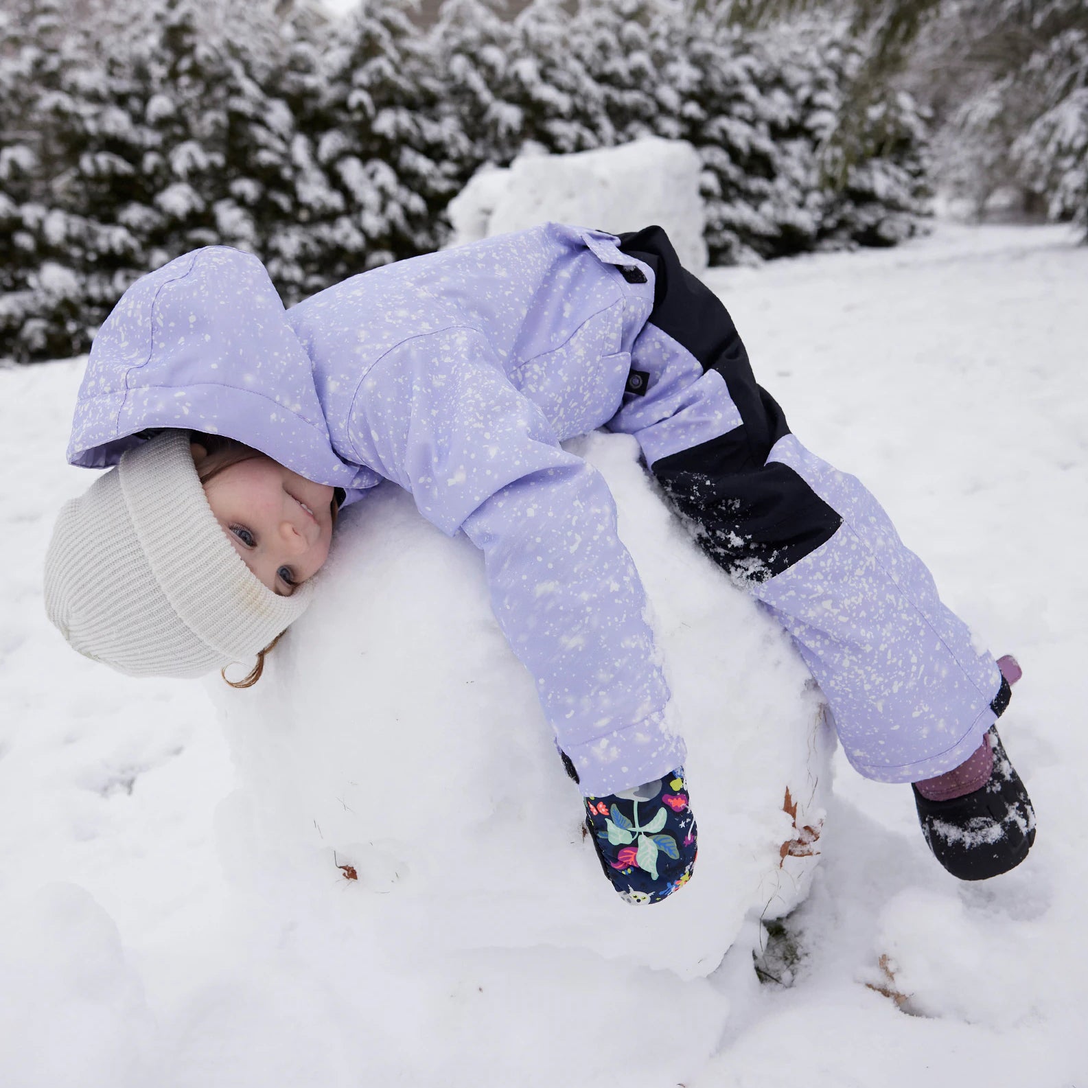 Boys & Girls Purple Snowsuit