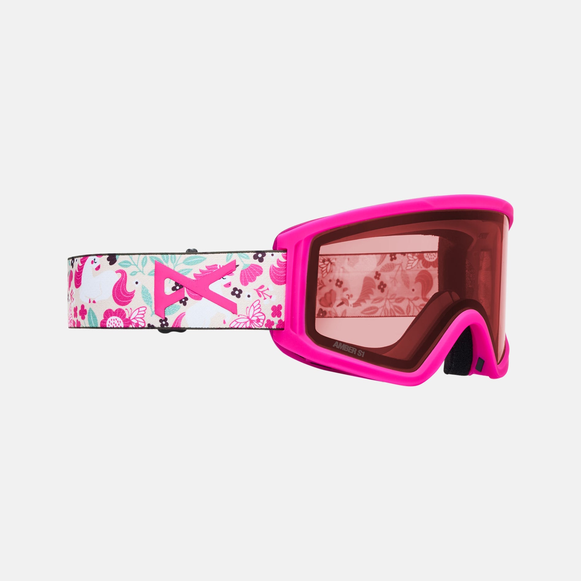 Boys & Girls Pink "Anon Tracker 2.0" Ski Goggles & Face Mask Set