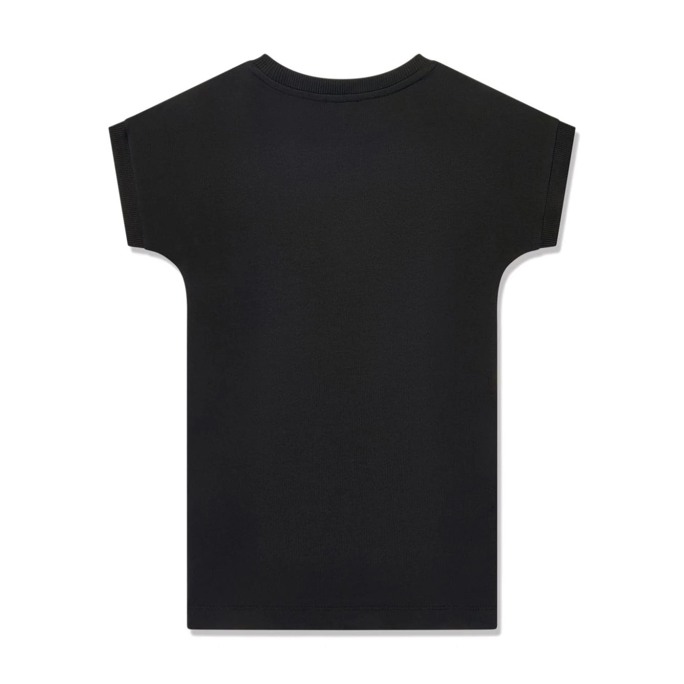 Girls Black Teddy Bear Cotton Dress