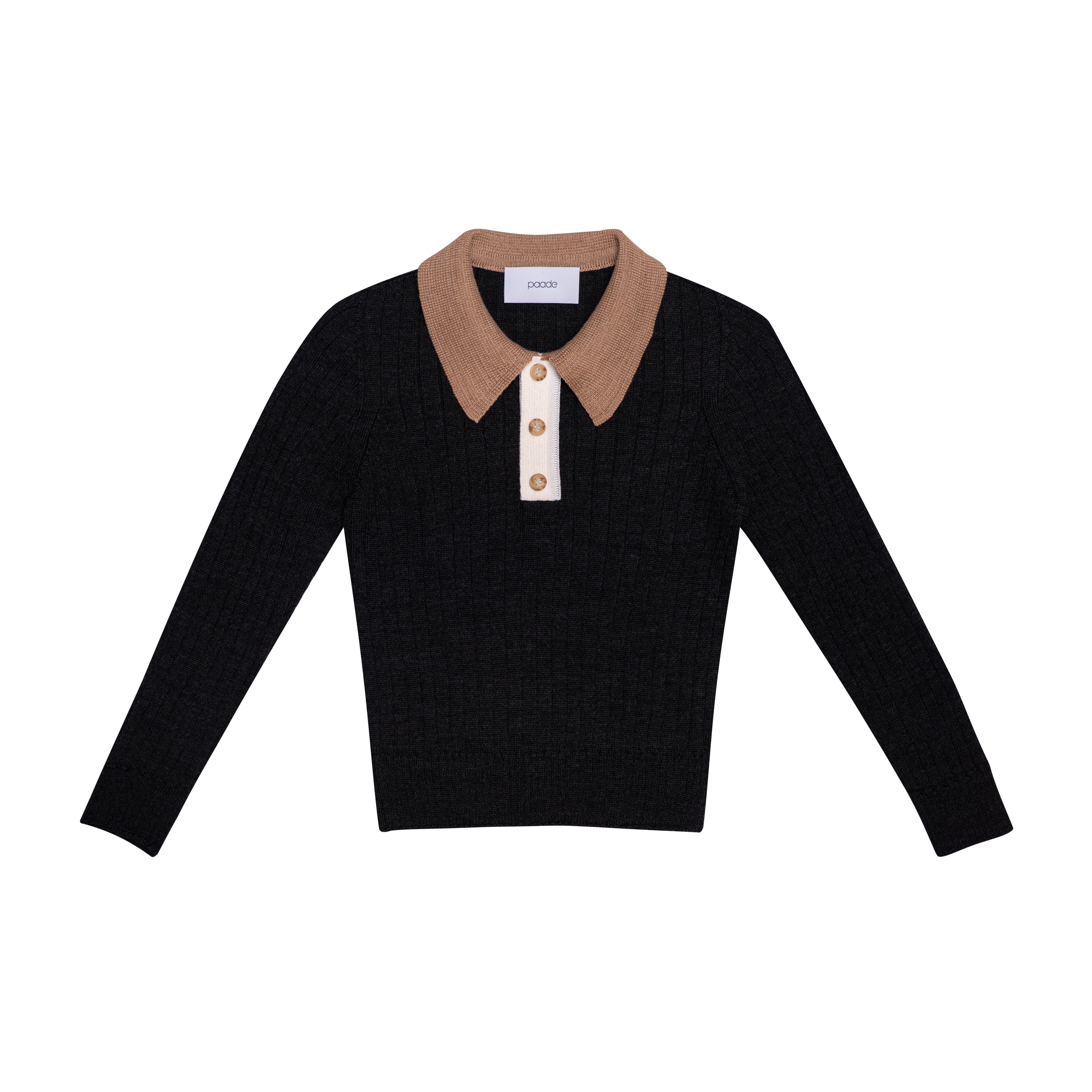 Boys & Girls Black Wool Sweater