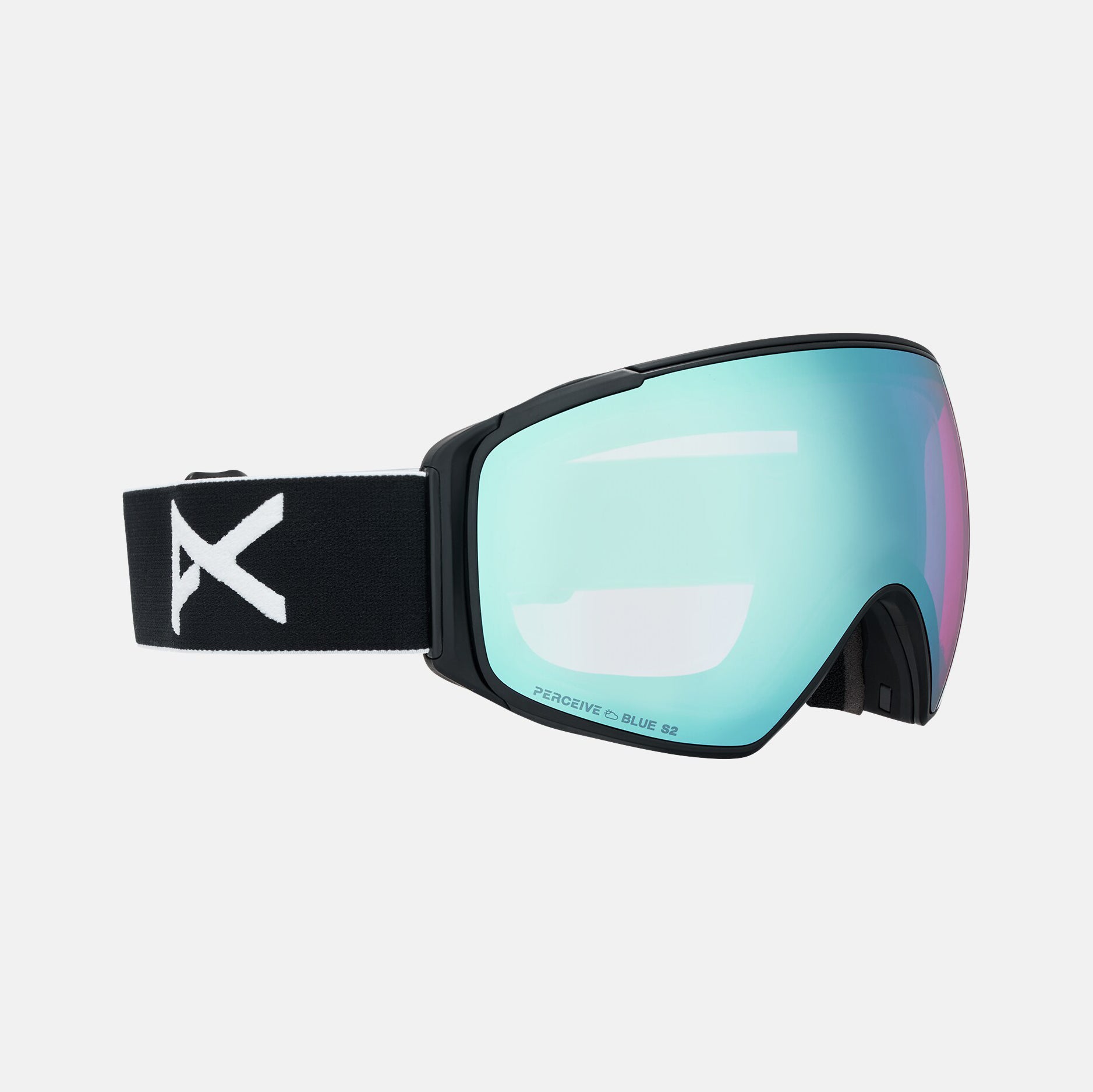 Adult Blue Ski Goggle & Face Mask Set(Anon M4S球面镜)