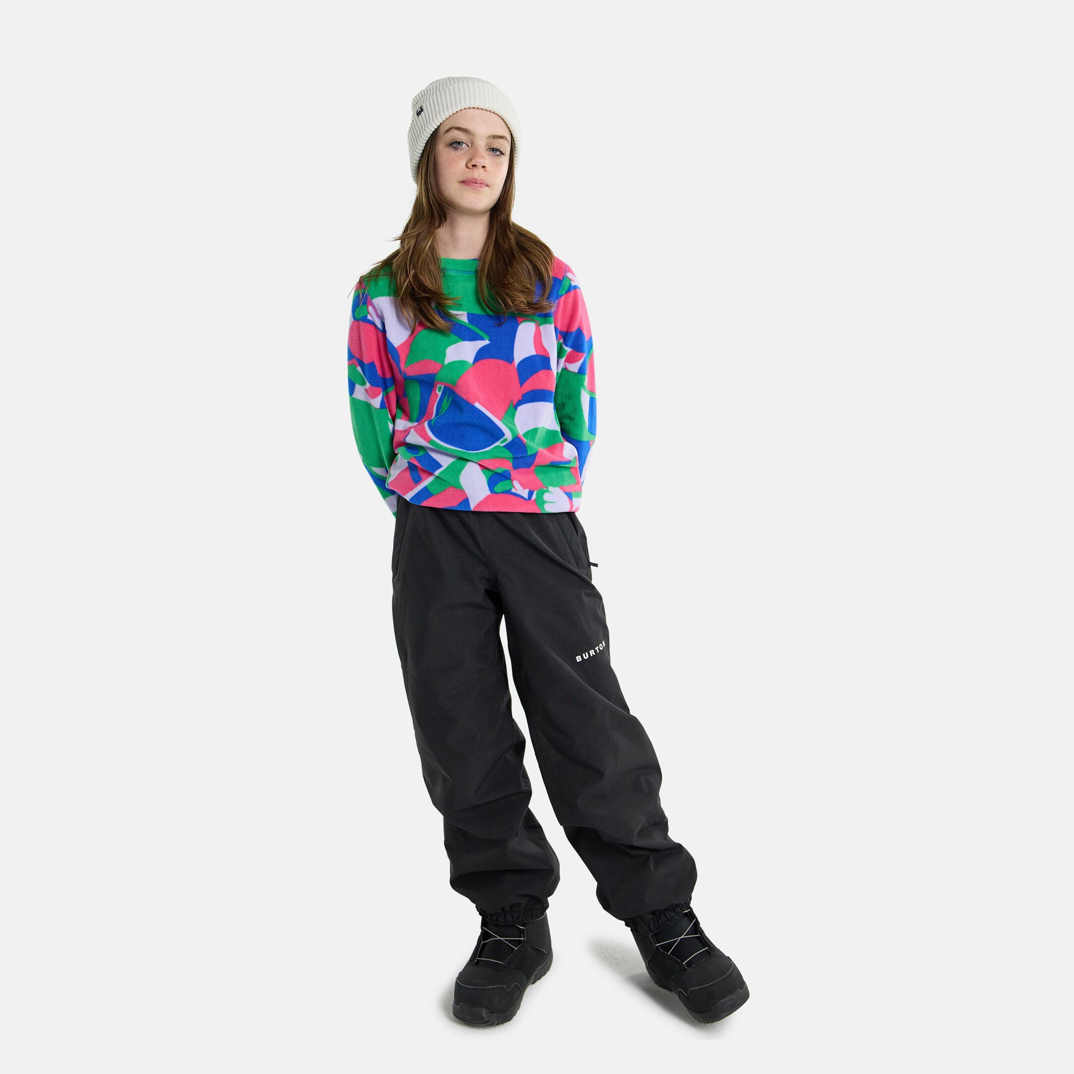 Boys & Girls Black Snow Trousers