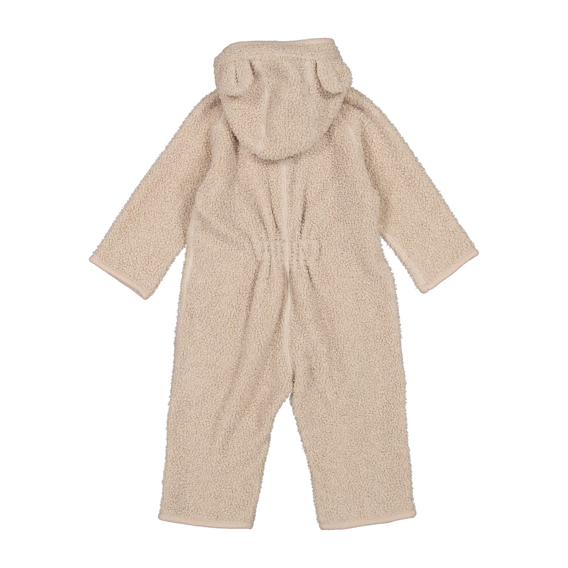 Baby Boys & Girls Beige Fleece Babysuit