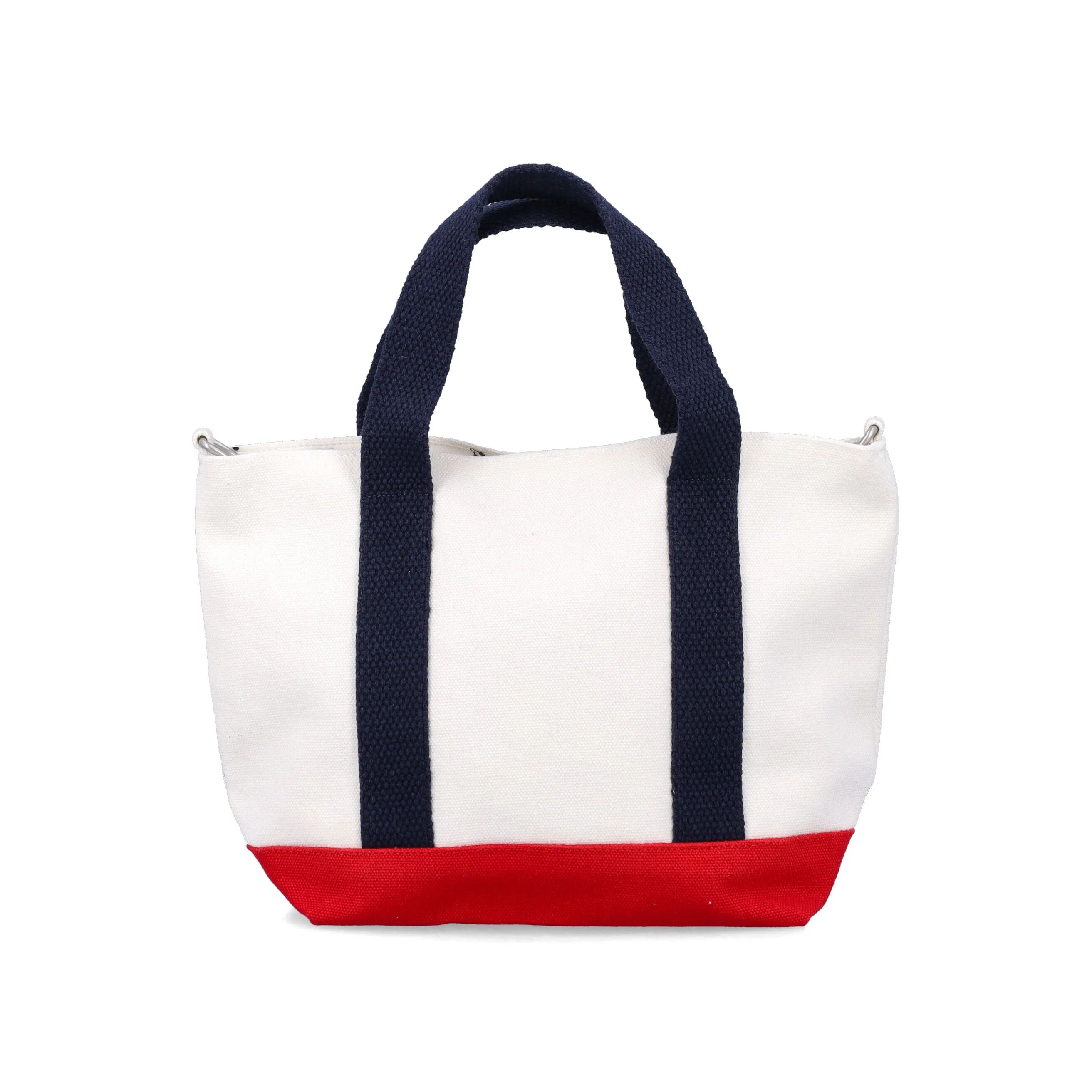 Sac bandoulière en toile blanche pour fille (H x L x P : 17 x 26 x 8,5 cm)