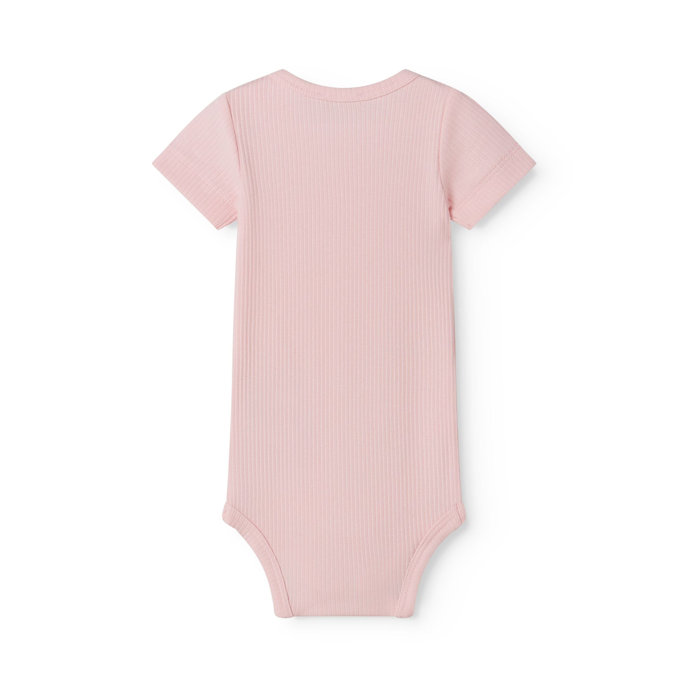 Baby Boys & Girls Light Pink Cotton Babysuit