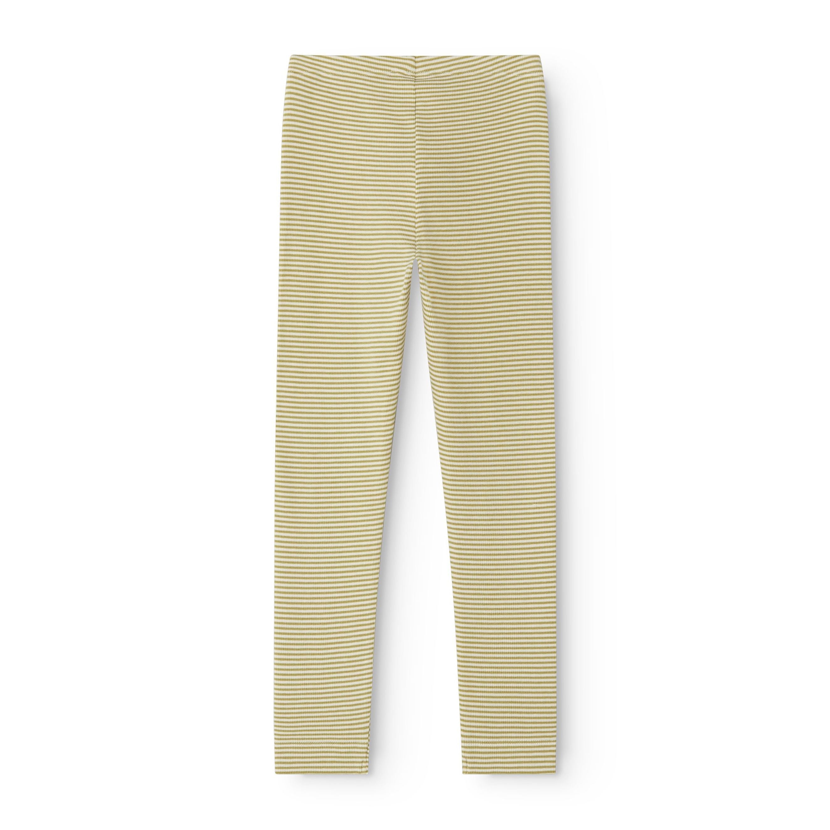 Boys & Girls Olive Stripes Leggings