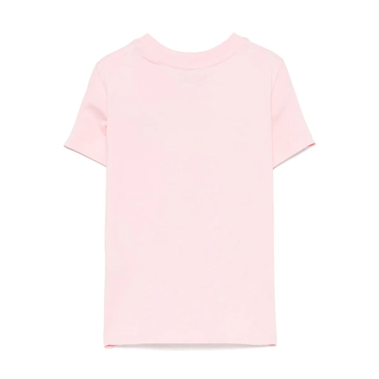 Boys & Girls Pink Printed Logo Cotton T-Shirt